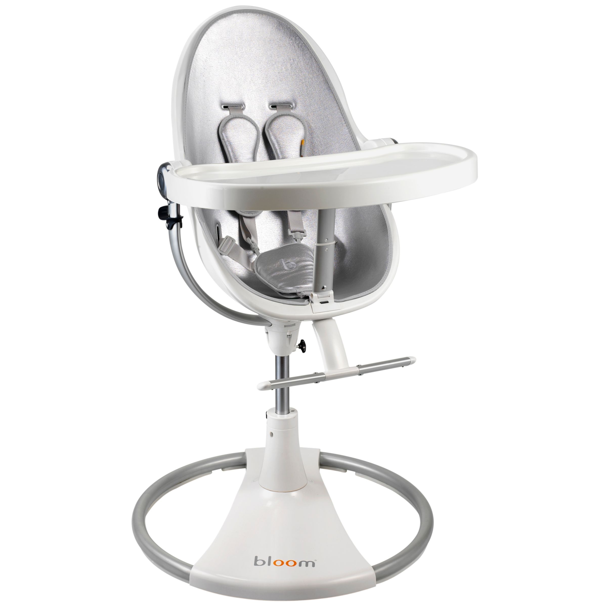 bloom Fresco Classic Contemporary Leatherette Baby Chair, Lunar silver at JohnLewis