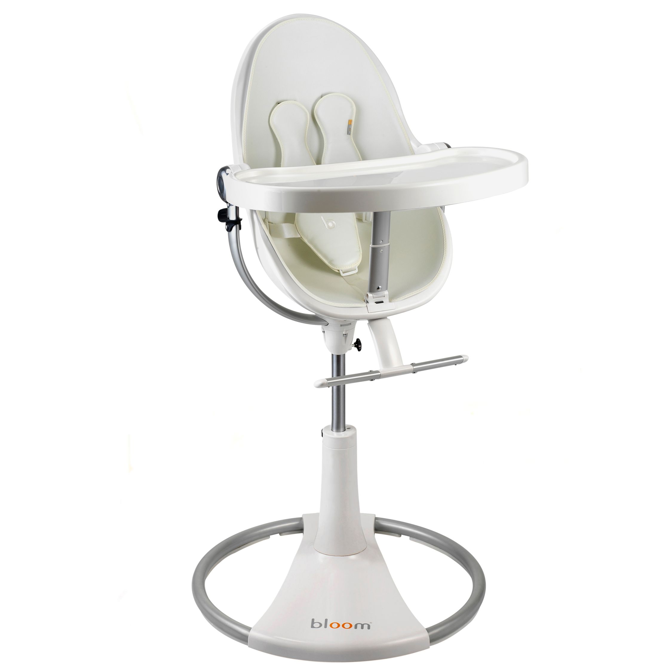 bloom Fresco Loft Contemporary Leatherette Baby Chair, Ivory White with Coconut White at John Lewis