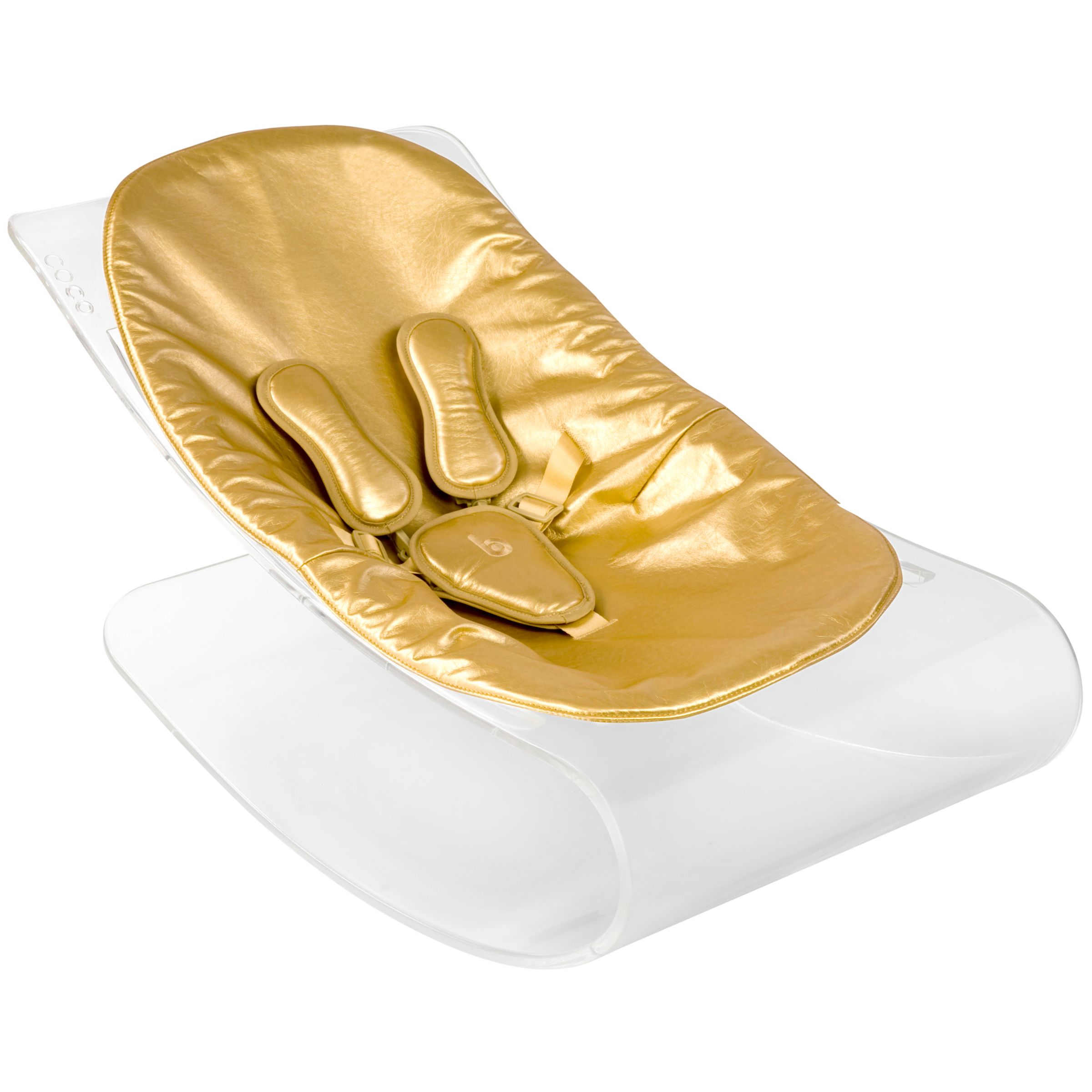 bloom Coco Plexistyle Baby Lounger, Transparent with Solar Gold at JohnLewis