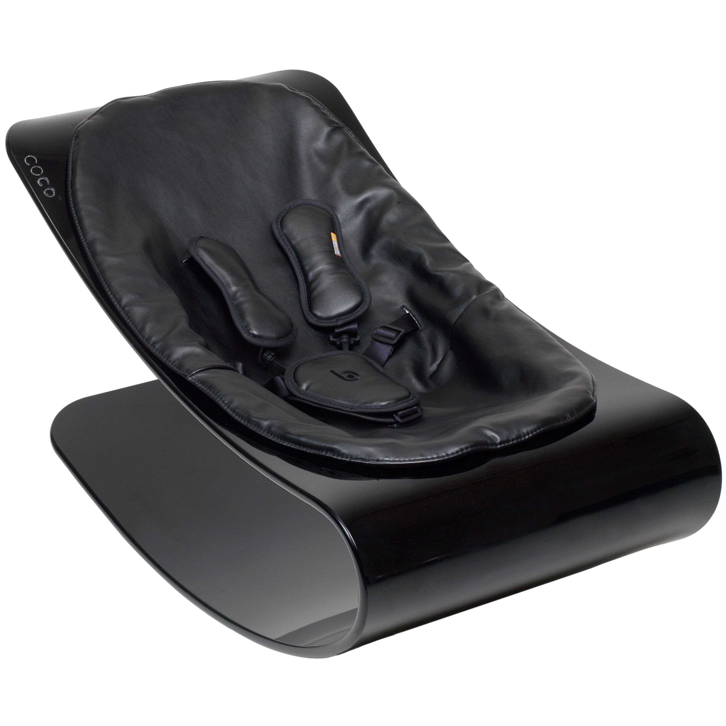 bloom Coco Plexistyle Baby Lounger, Ebony Black with Midnight Black at John Lewis