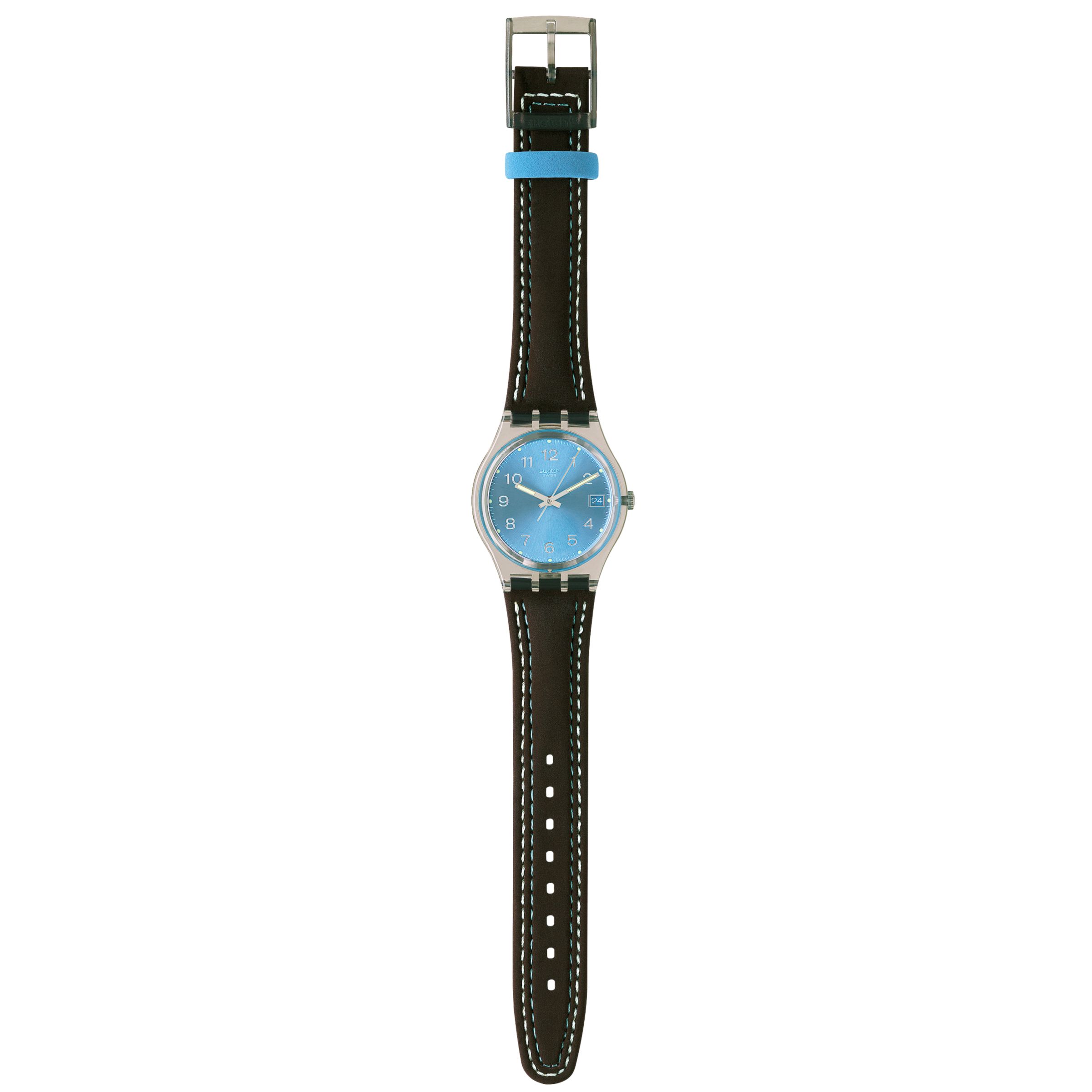 Swatch GM415 Unisex Watch, Dark Brown