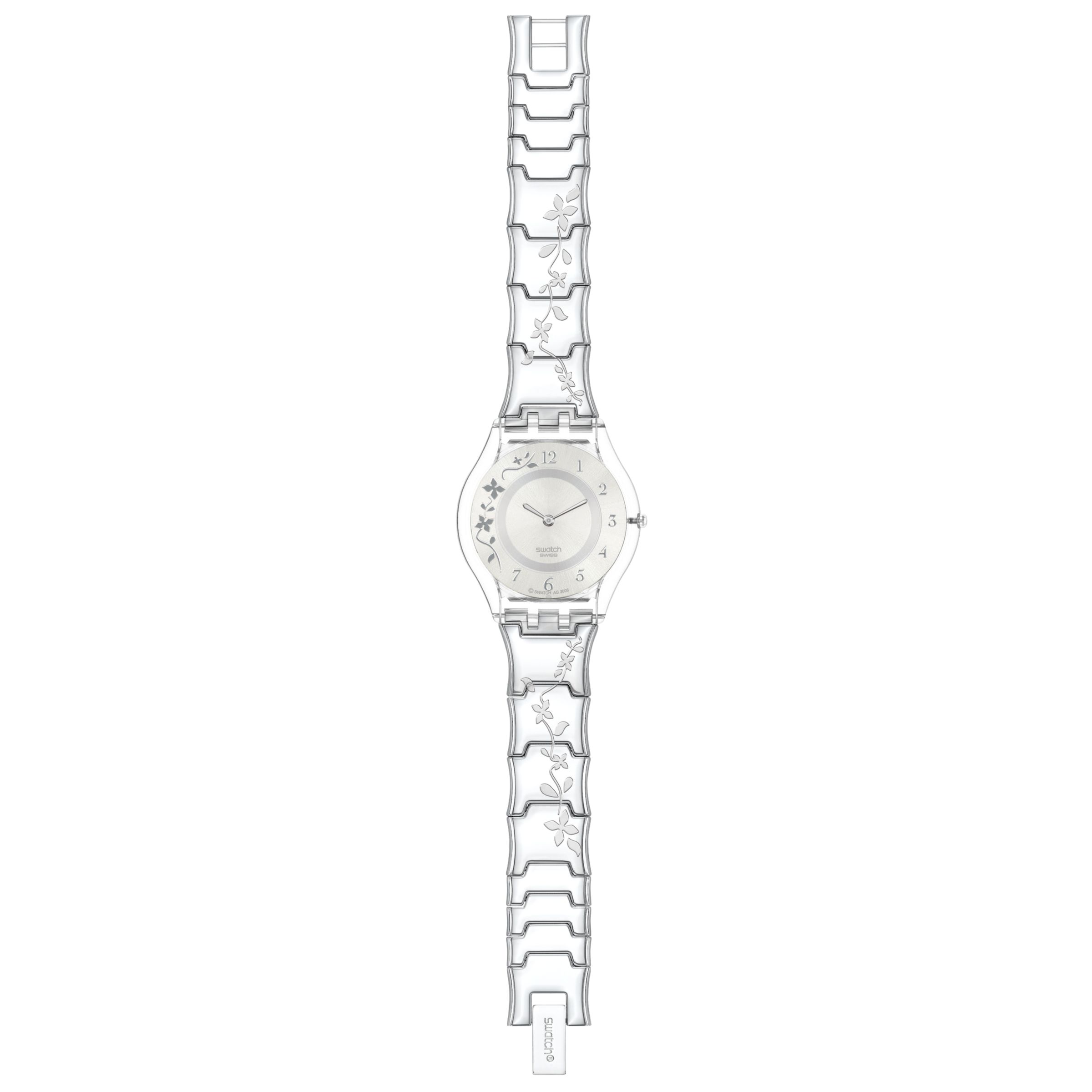 Swatch Climber Flowery SFK300G Women's Watch, Clear