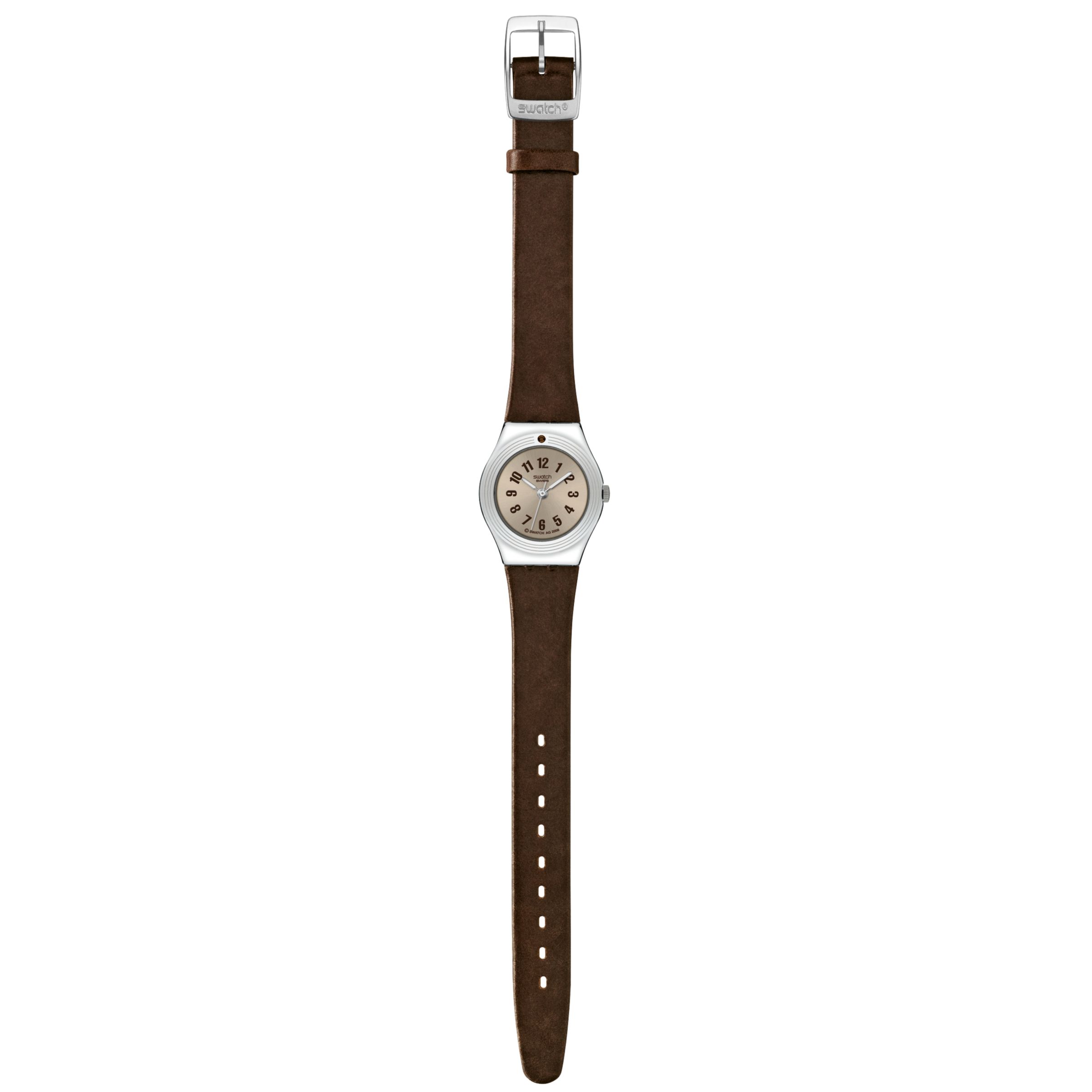 Swatch Brown Brilliant YSS240 Women's Watch, Brown