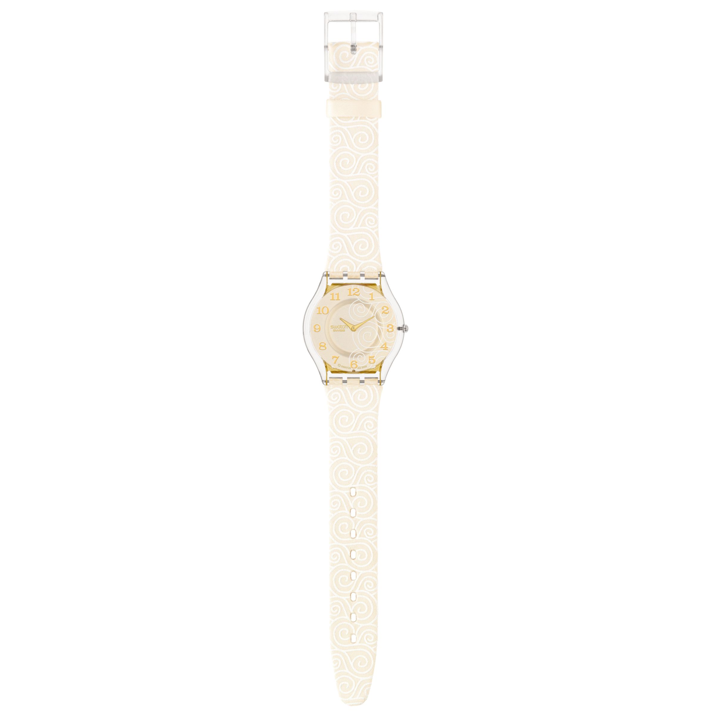 Swatch Seduce Moves SFK302 Women's Watch, Cream