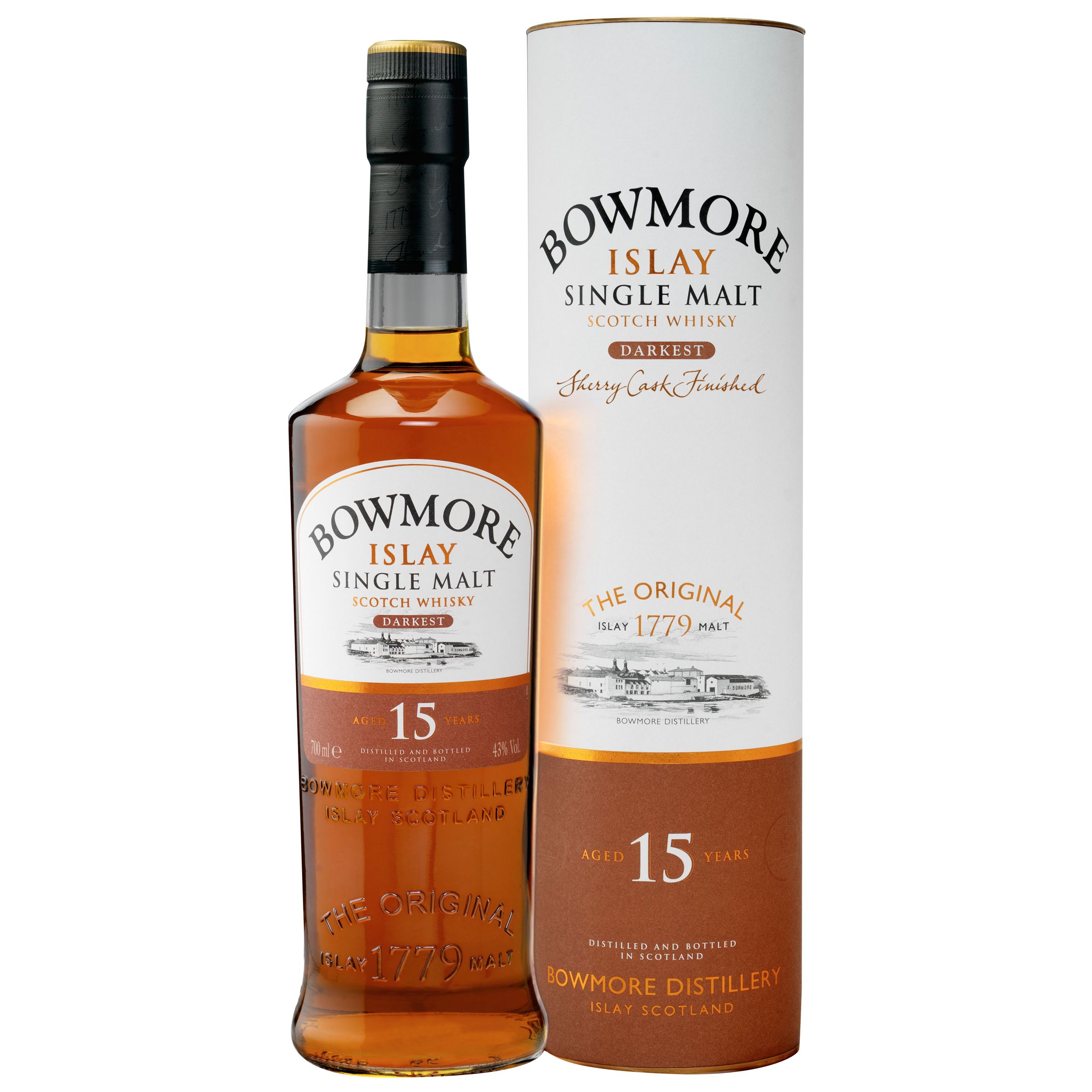 Bowmore Darkest 15-Year-Old Single Malt Whisky at John Lewis