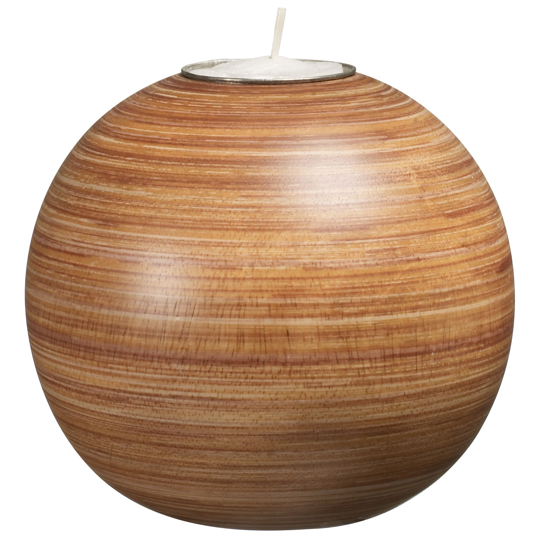 Striped Mango Wood Tealight Holder