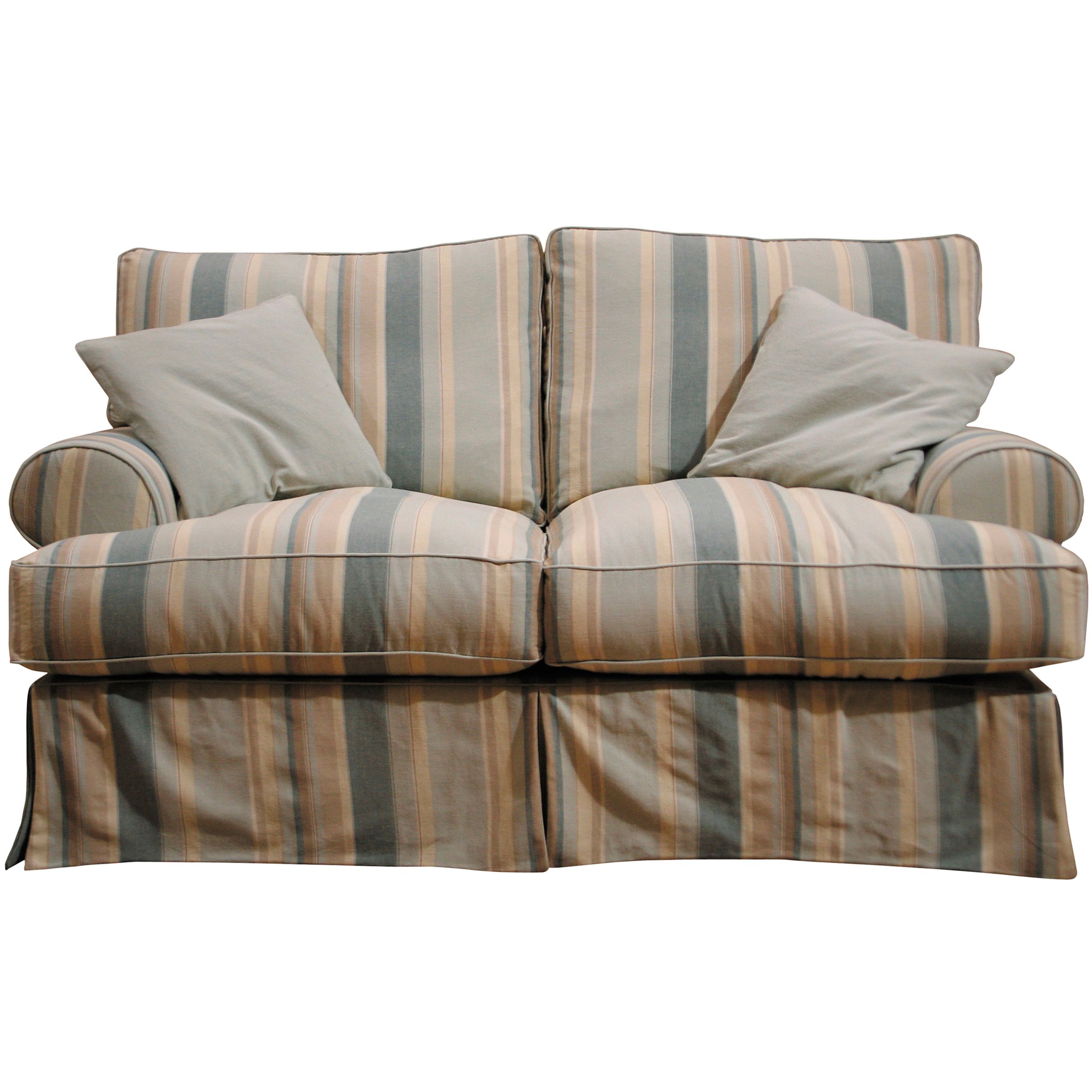 John Lewis Sorrento Small Sofa, Beach Stripe, Blue