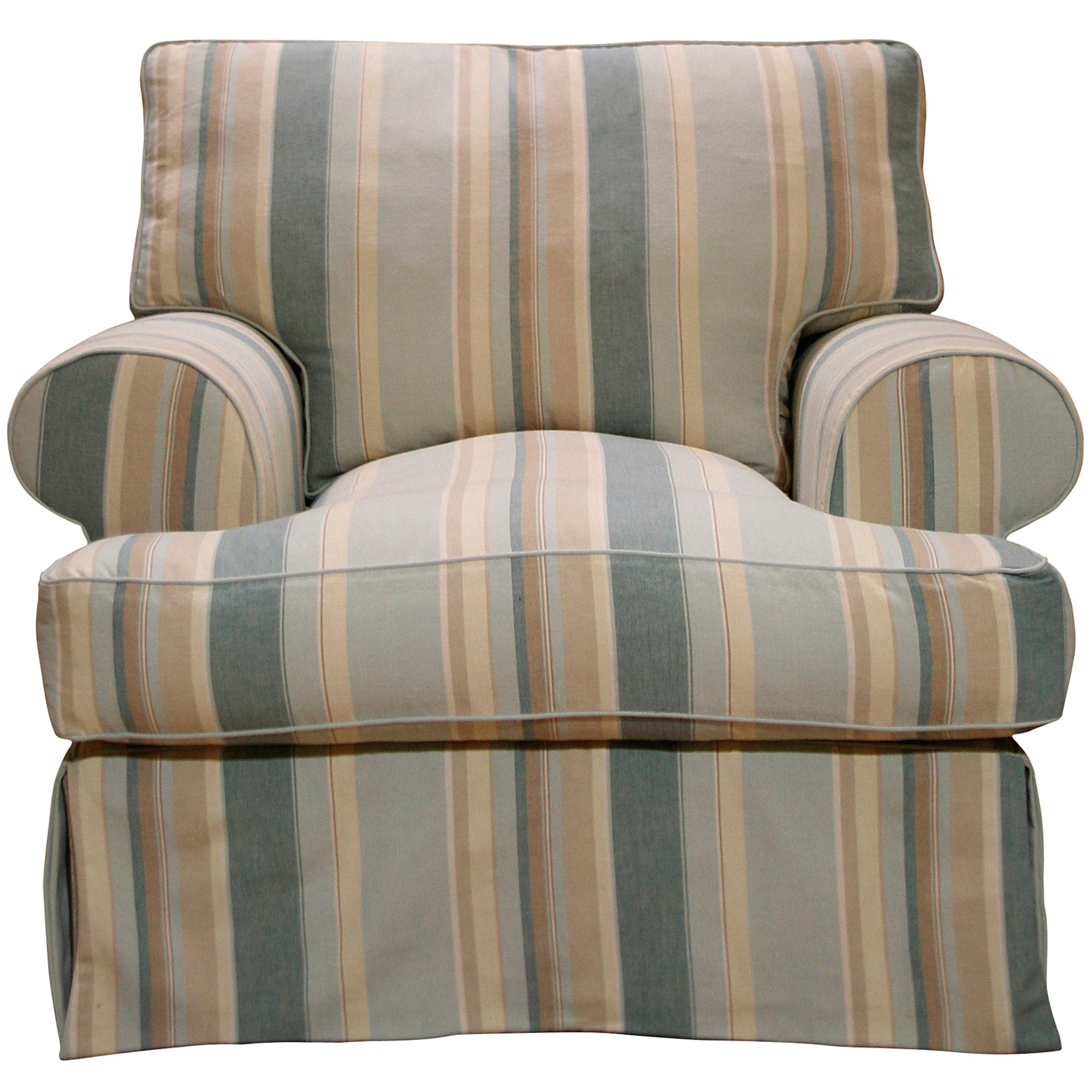 Sorrento Chair, Beach Stripe, Blue