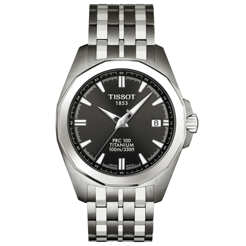 Tissot T0084104406100 Men's PRC100 Bracelet Watch, Silver