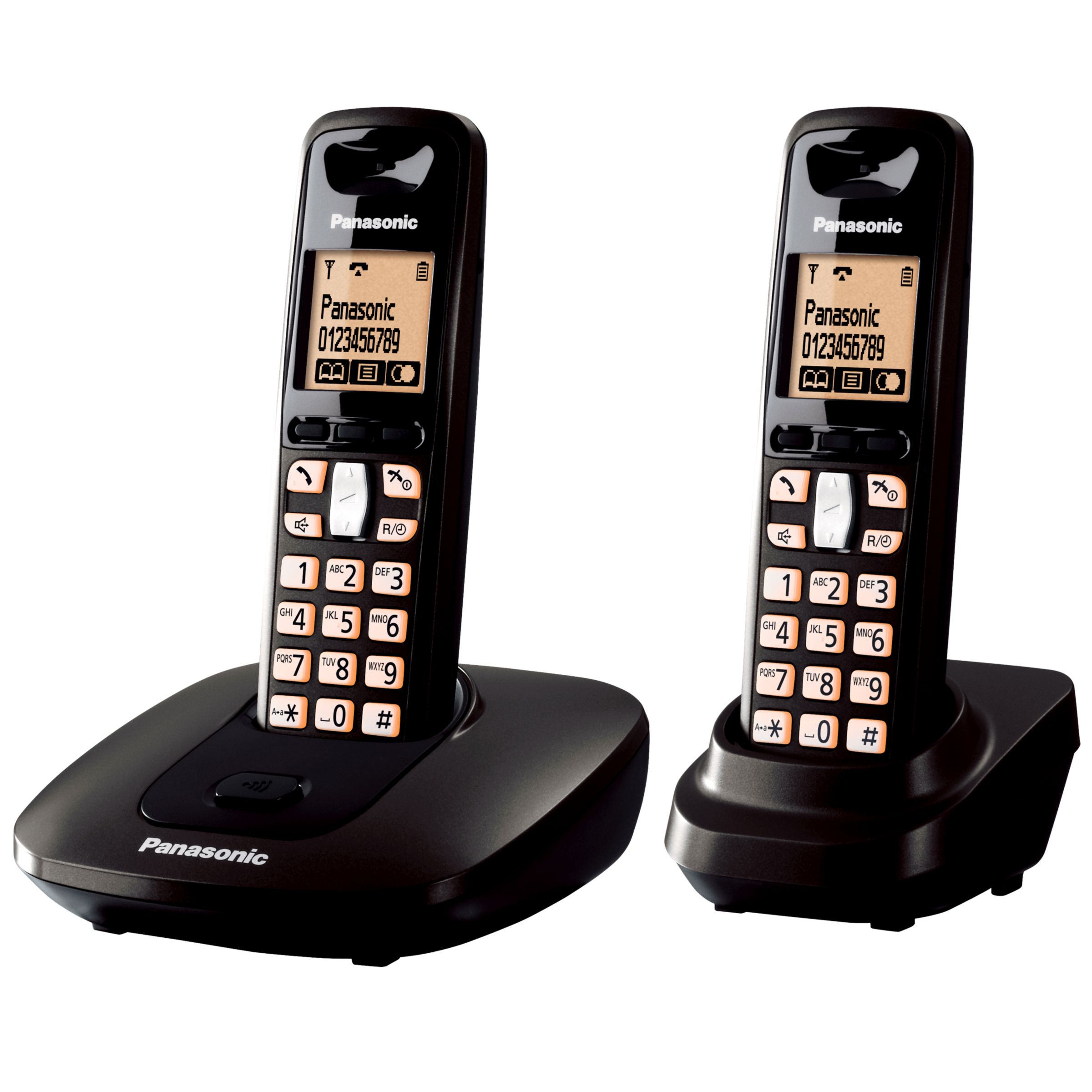 Panasonic KXTG6412ET Digital Telephone, Twin DECT