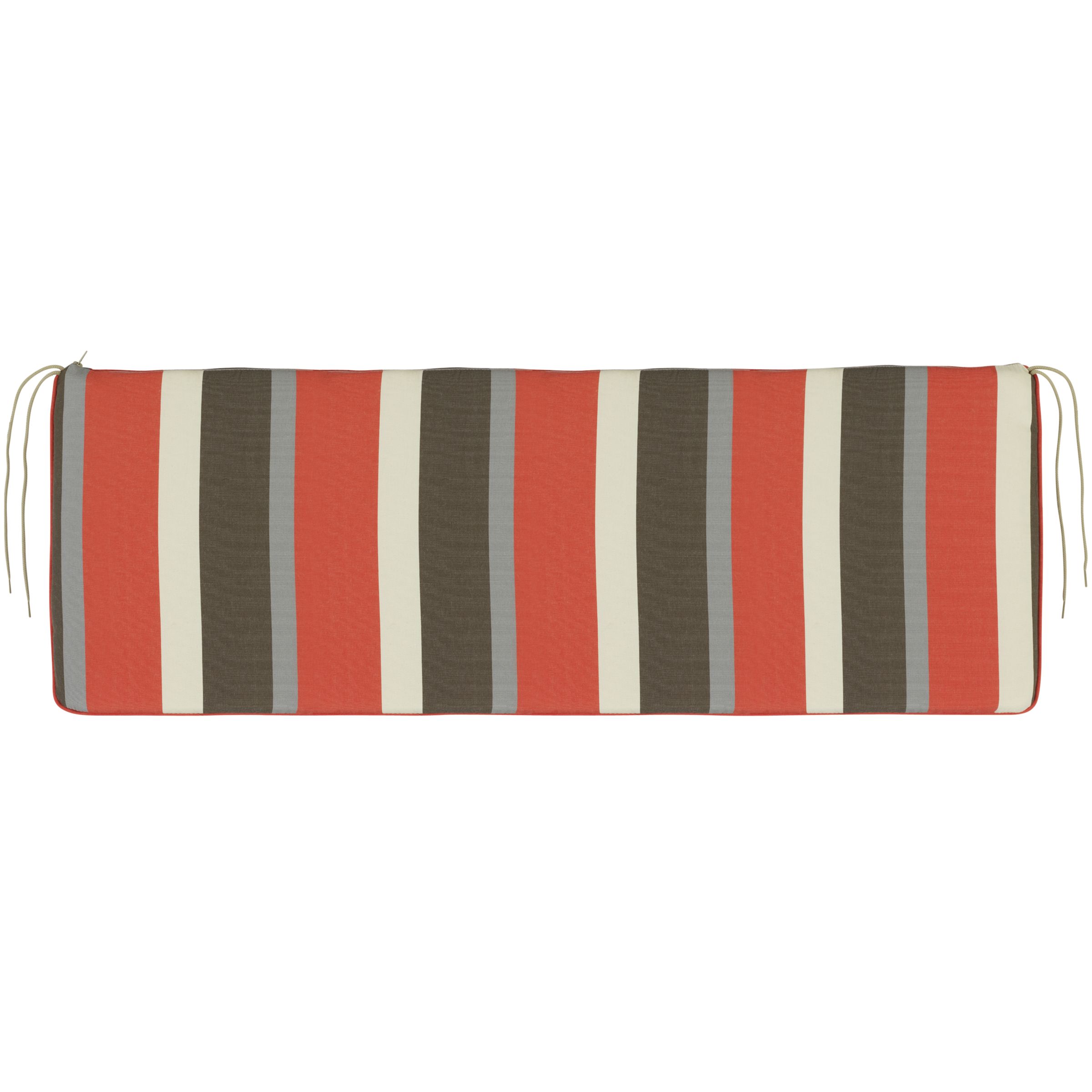 John Lewis Grenada Bench Seat Pad, Flame Stripe