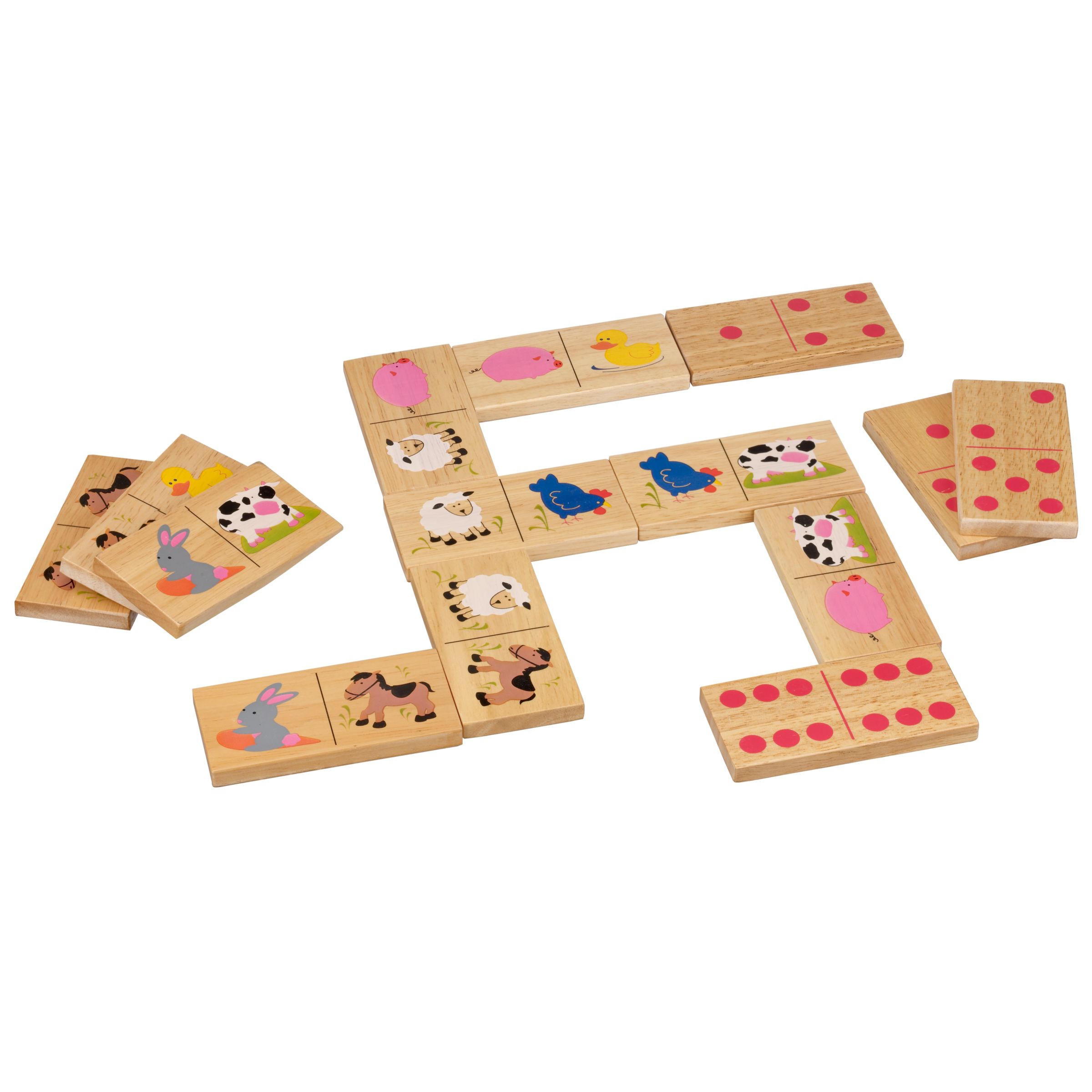 John Lewis Jumbo Farm Dominoes Set
