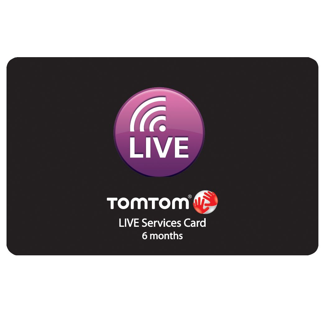 TomTom LIVE Services 6 Months Pre Paid Subscription Card