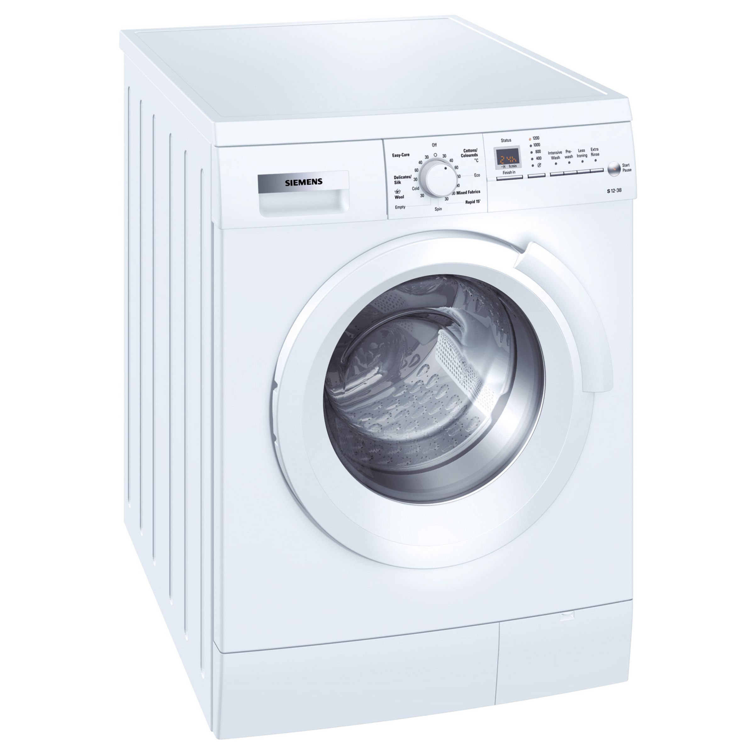 Siemens WM12S383GB Washing Machine, White Siemens WM12S383GB Washing Machine, White