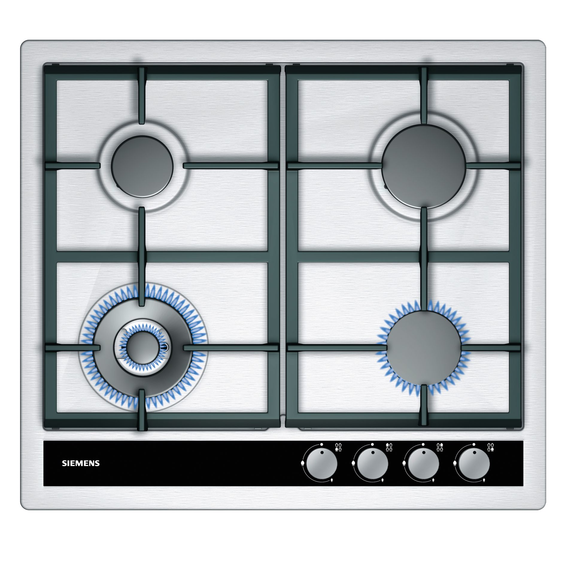 Siemens EC645HC90E Gas Hob, Stainless Steel at JohnLewis