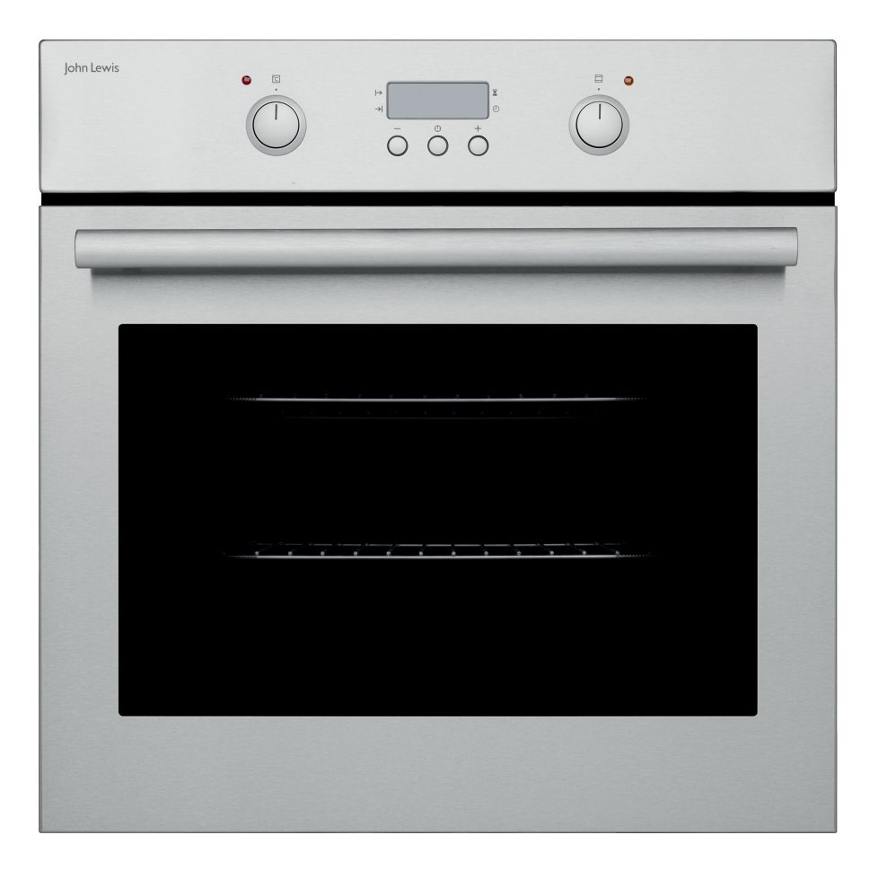 John Lewis JLBIOS661 Single Electric Oven, Stainless Steel at John Lewis