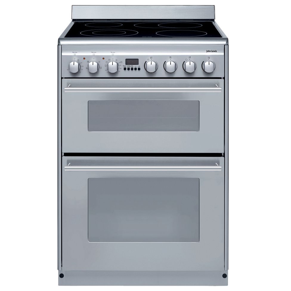 John Lewis JLFSEC604 Electric Cooker, Stainless Steel at John Lewis