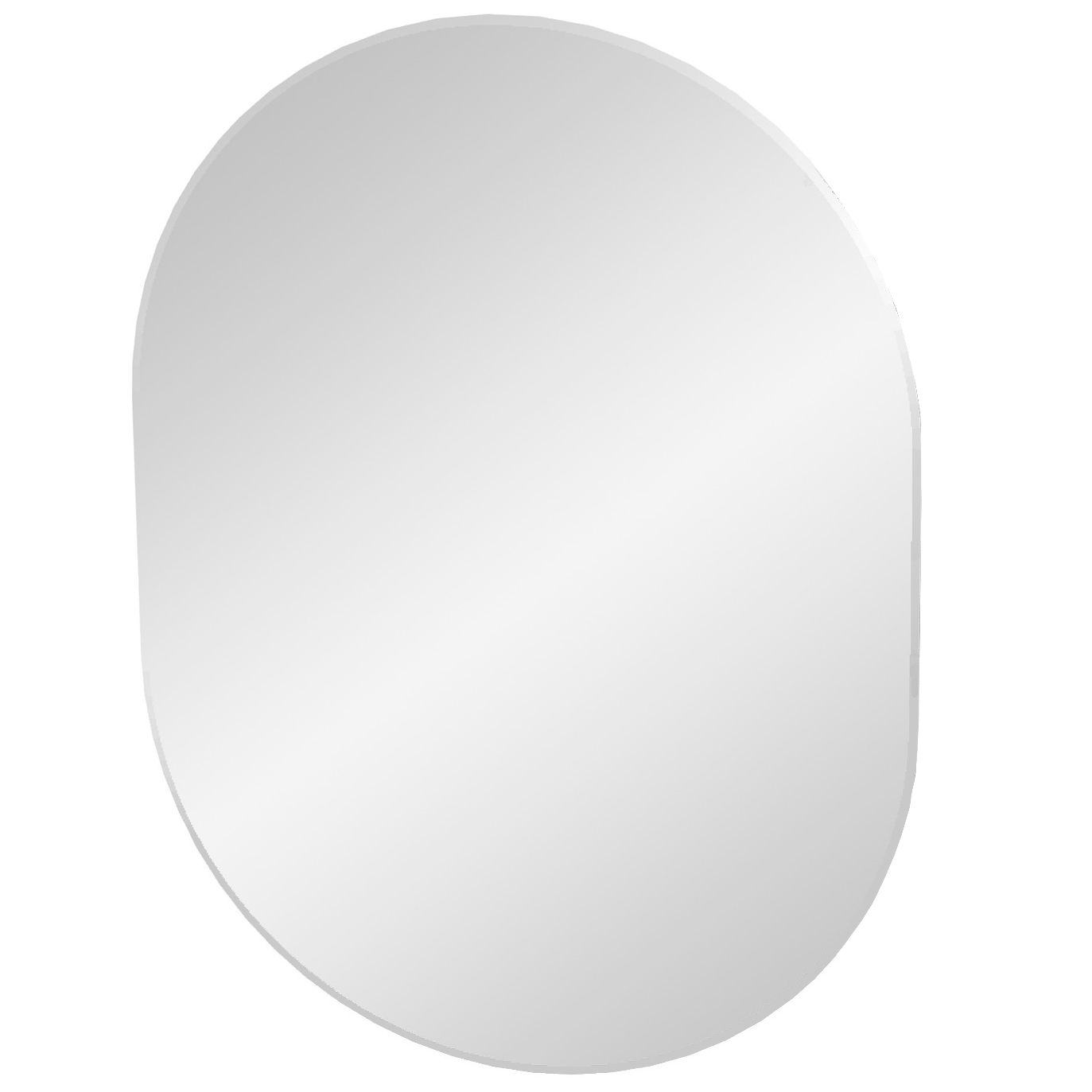 John Lewis Oval Bevelled Mirror H45 x W60cm