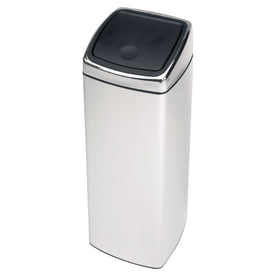 Brabantia Rectangular Touch Bin Brilliant Steel 25L