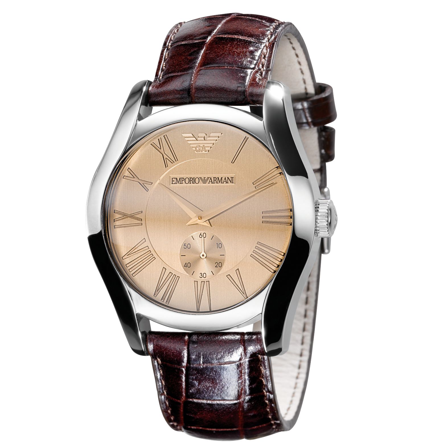 Emporio Armani AR0645 Amber Dial Mens Watch