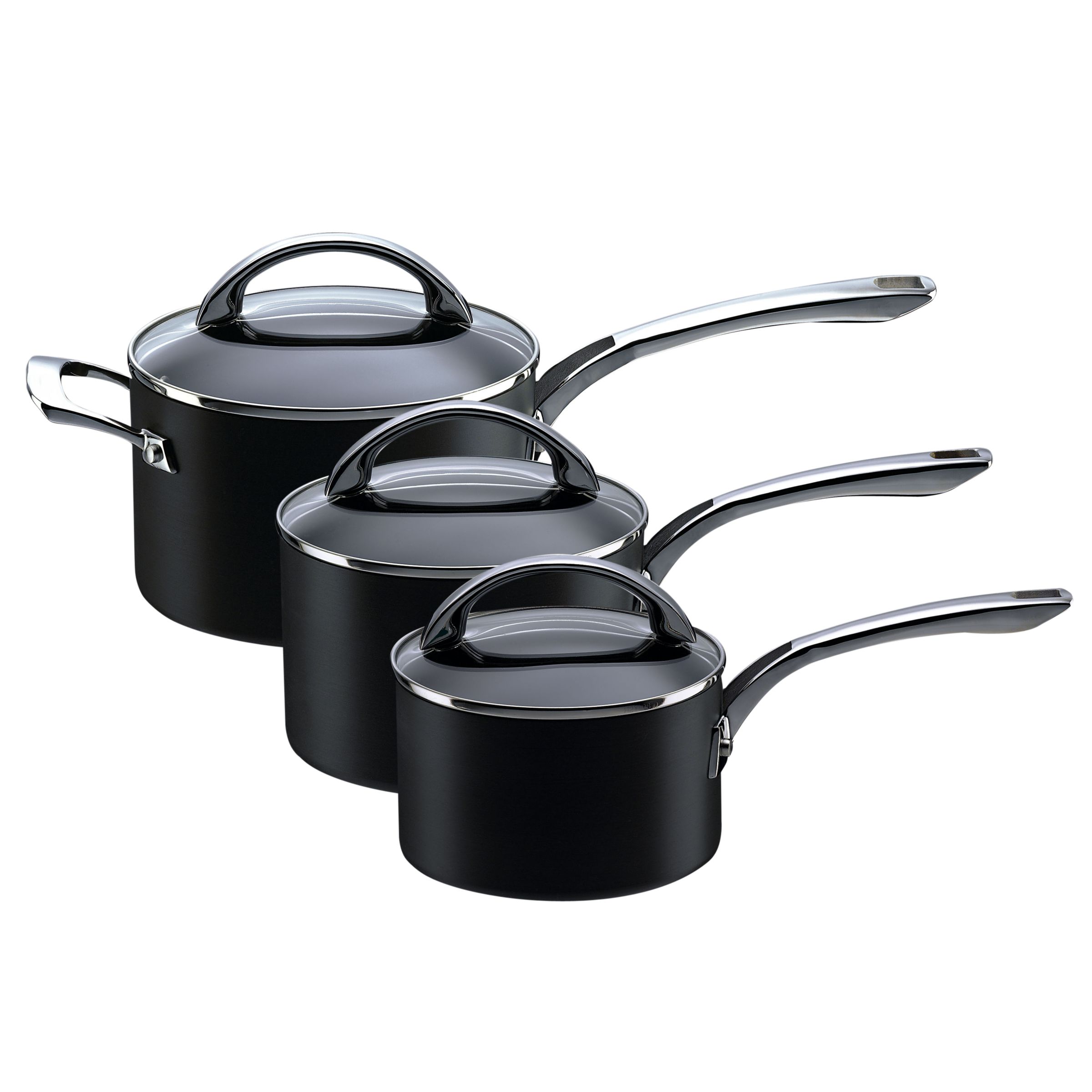 Raymond Blanc by Anolon Professional Hard Anodized 3 Piece Saucepan Set