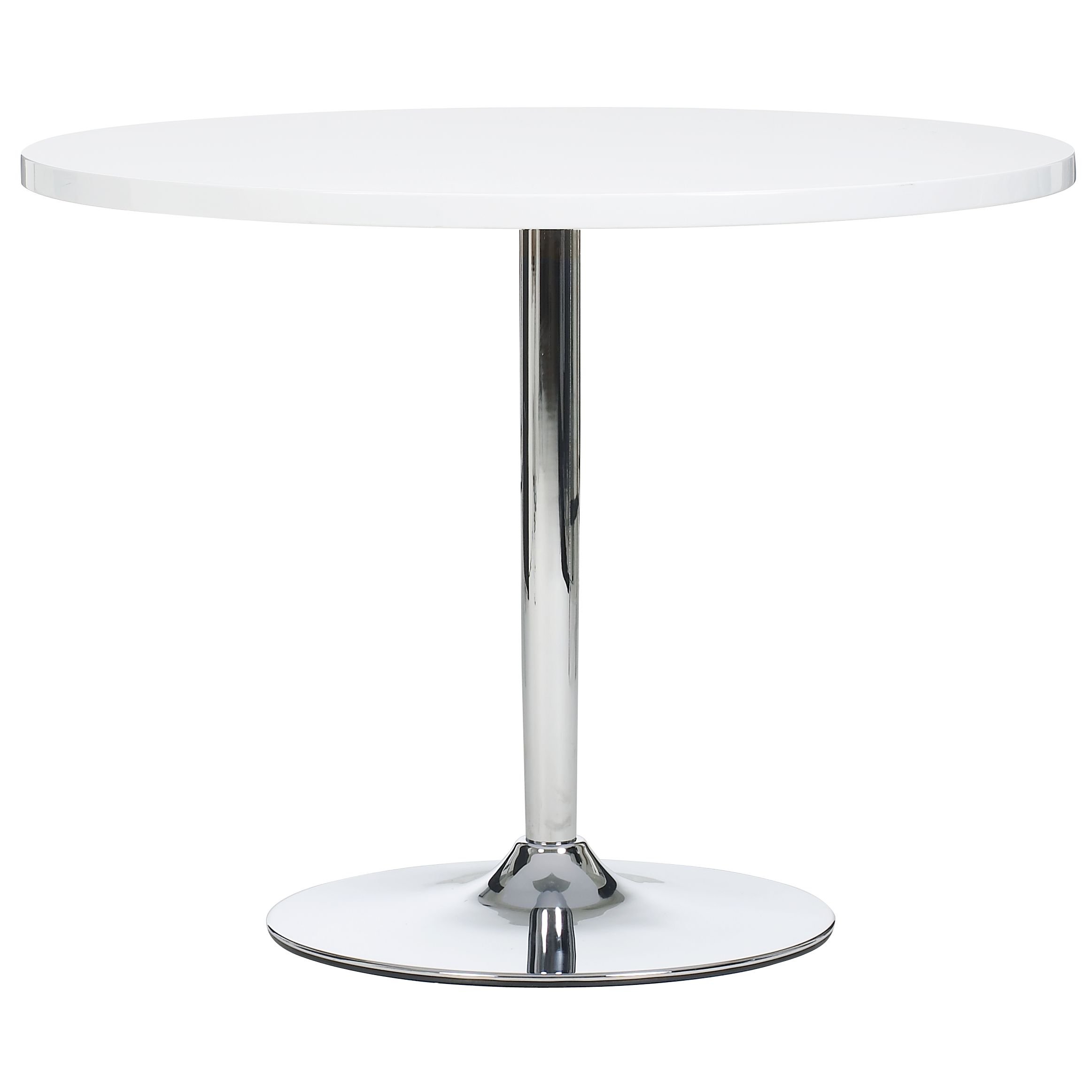 Pearl Round Table, White Gloss