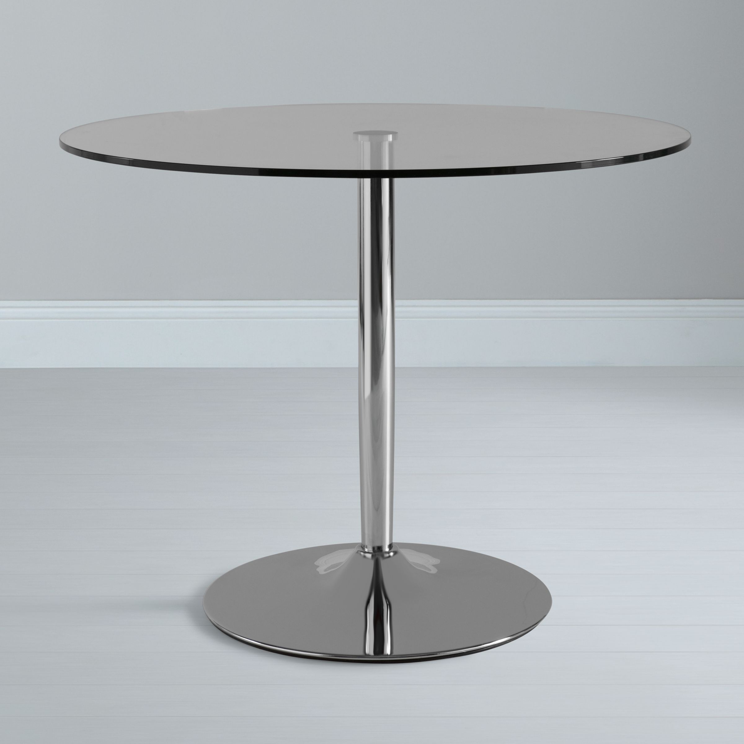 Pearl Round Table, Clear Glass