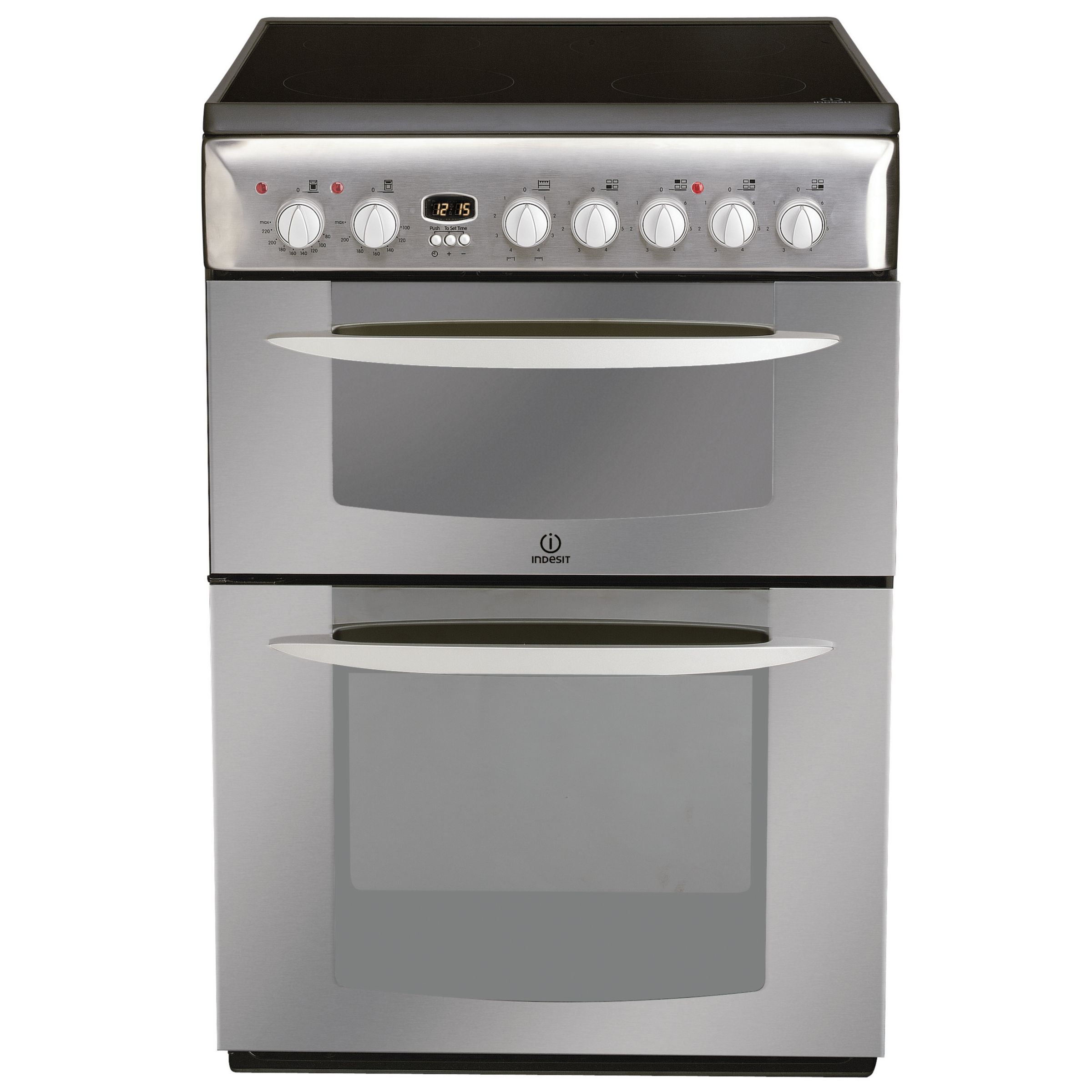 Indesit KD6C35X Electric Cooker, Stainless Steel