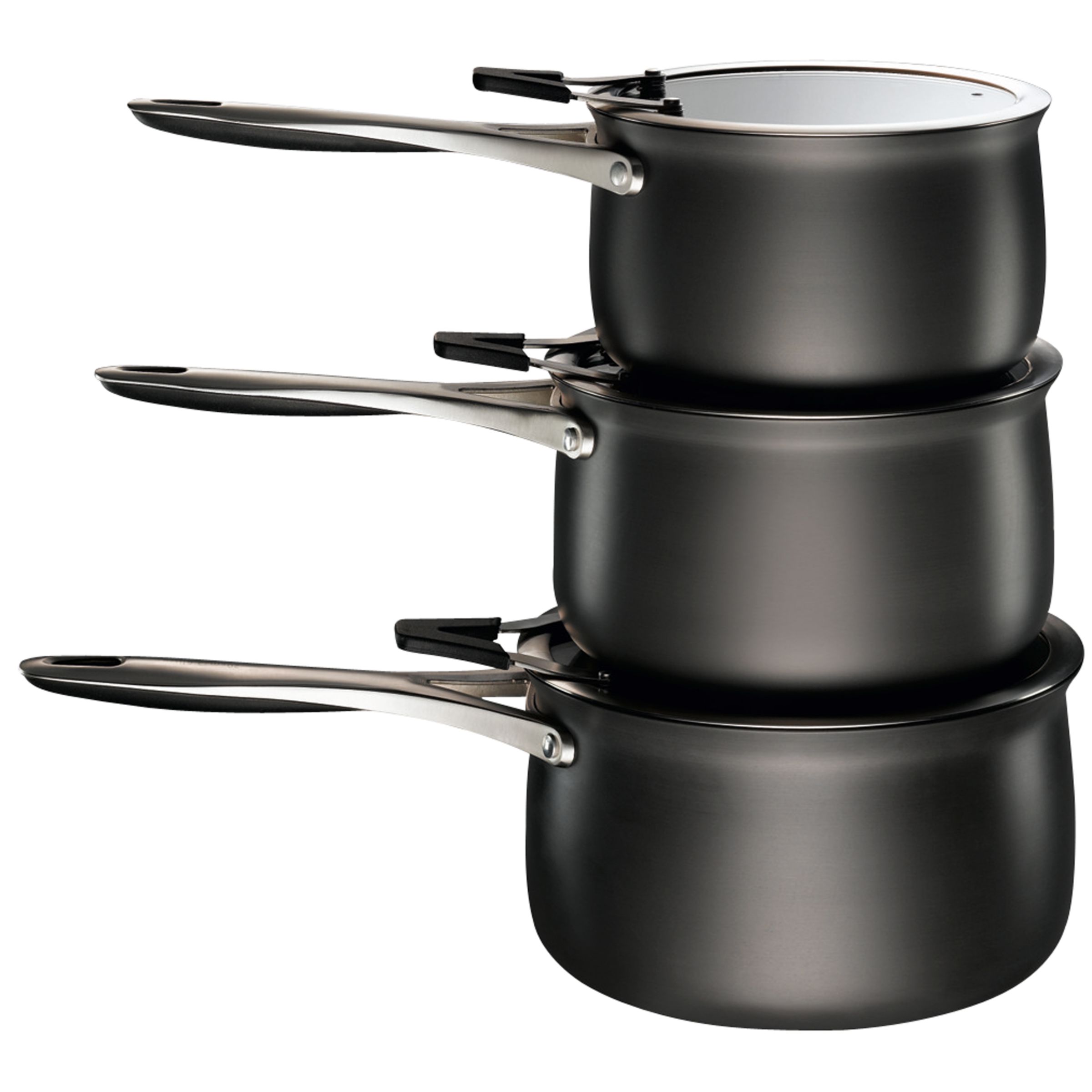 Sebastian Conran for John Lewis 3 Piece Saucepan Set at John Lewis