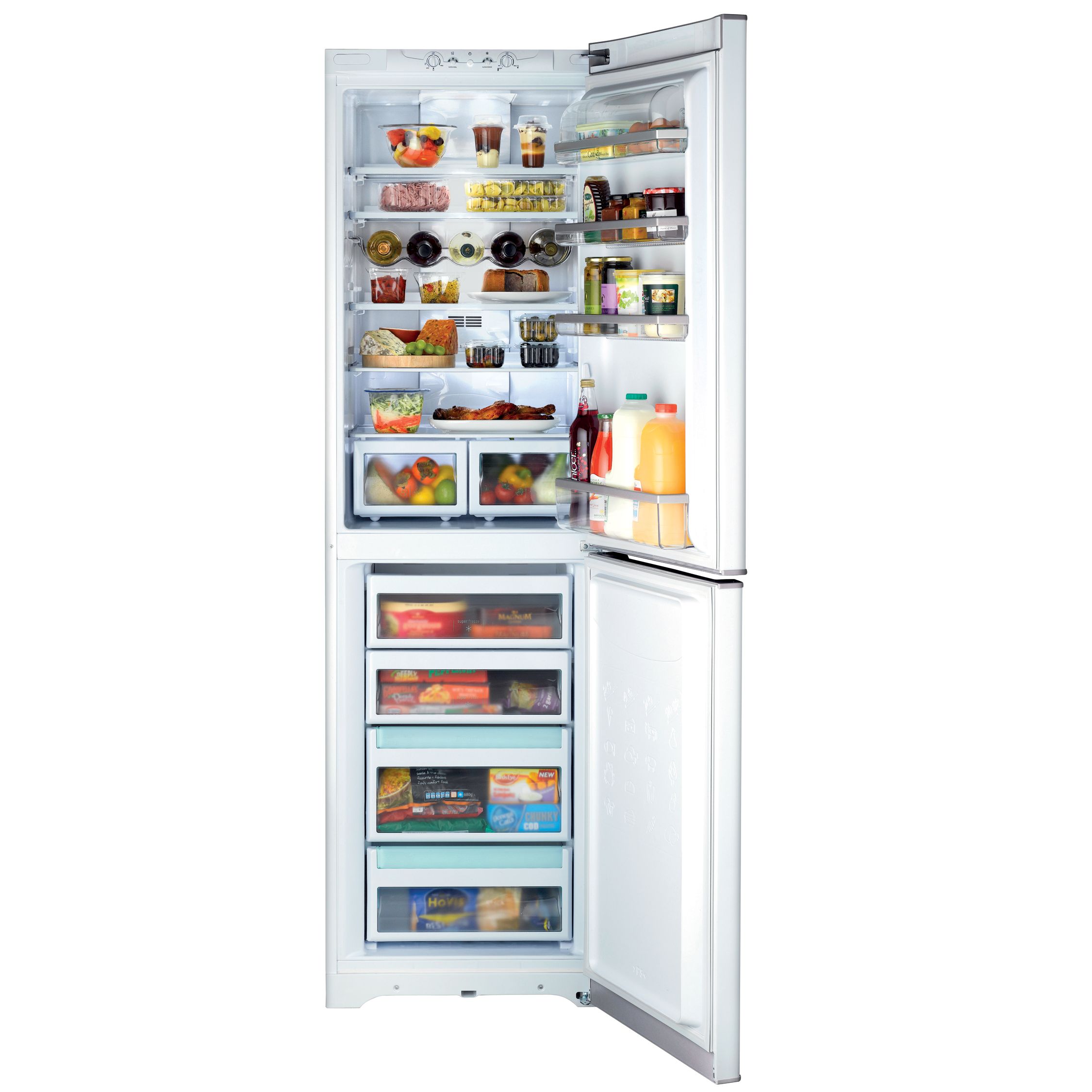 Hotpoint FF200LP Fridge Freezer, Polar White at John Lewis