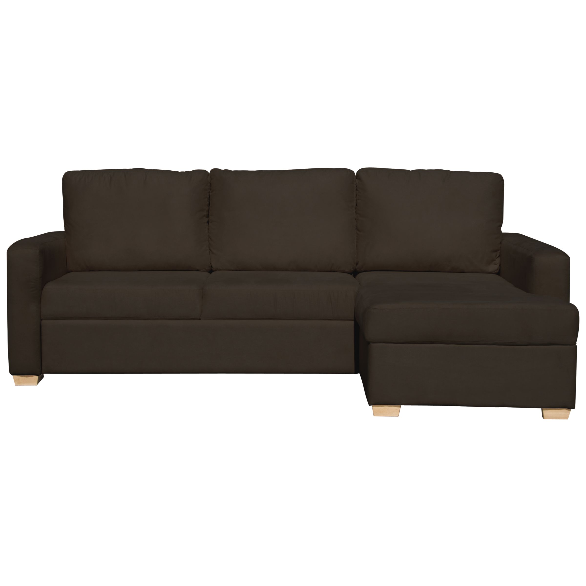 John Lewis Tara RHF Sofa Bed, Mocha