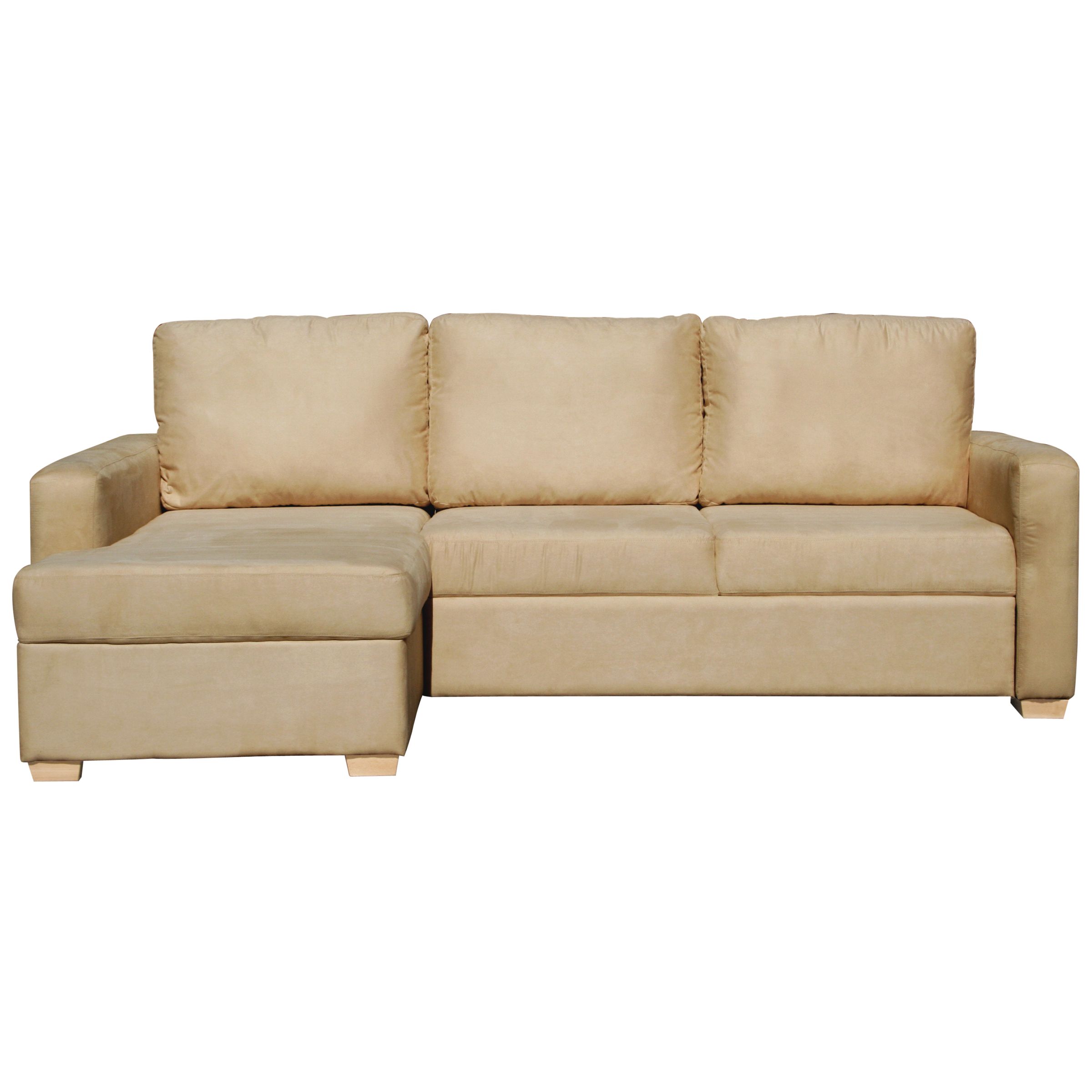 John Lewis Tara LHF Sofa Bed, Cinnamon at John Lewis