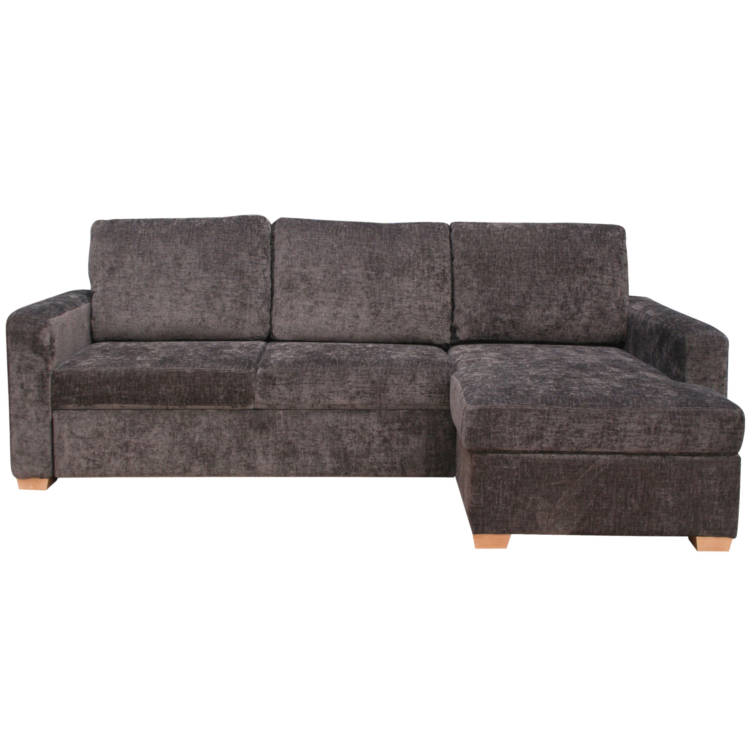 John Lewis Tara RHF Sofa Bed, Chocolate