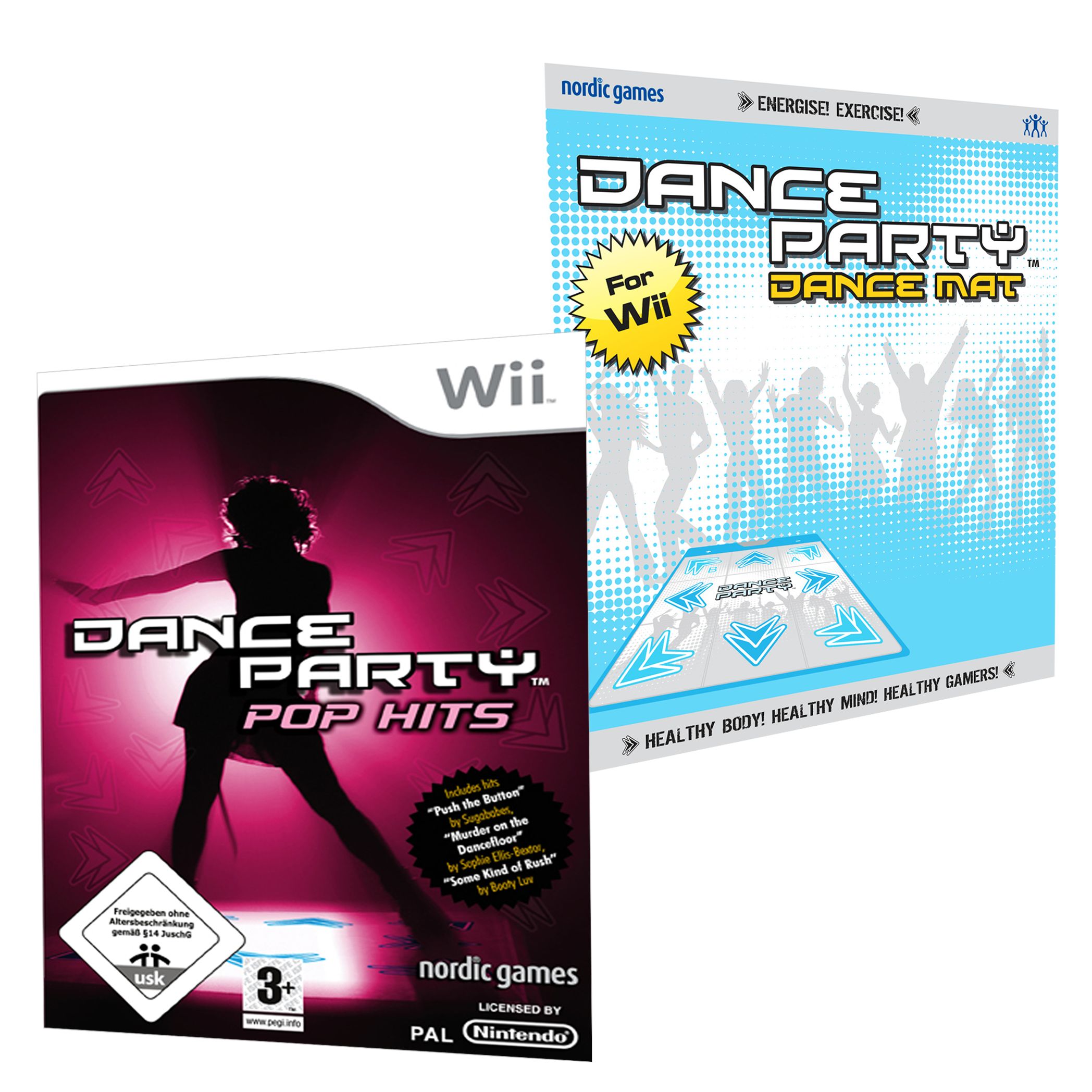 Dance Party Pop Hits Wii with Dance Mat Dance Party Pop Hits Wii with Dance Mat
