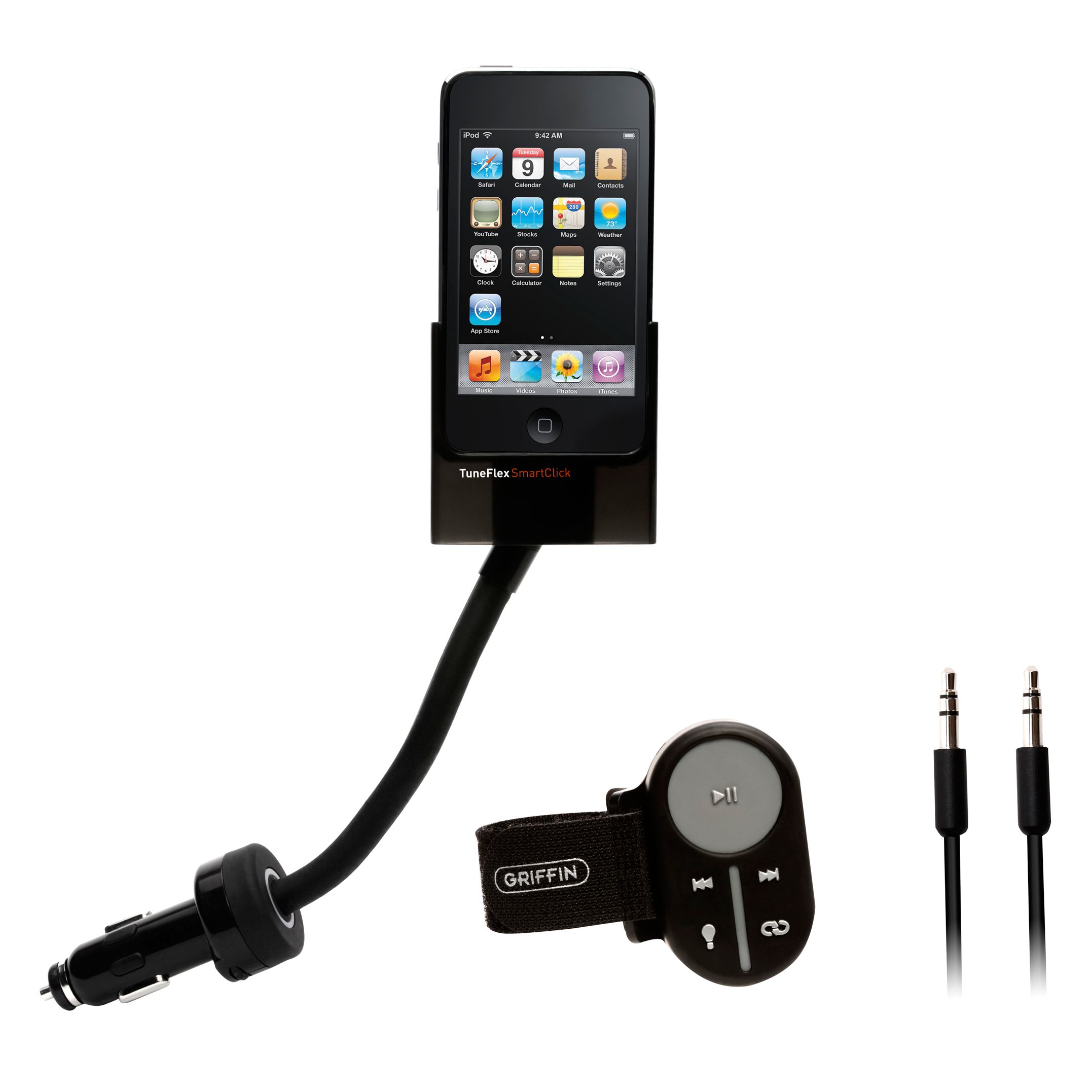 Grffin TuneFlex AUX SmartClick iPod Car Mount and Charger