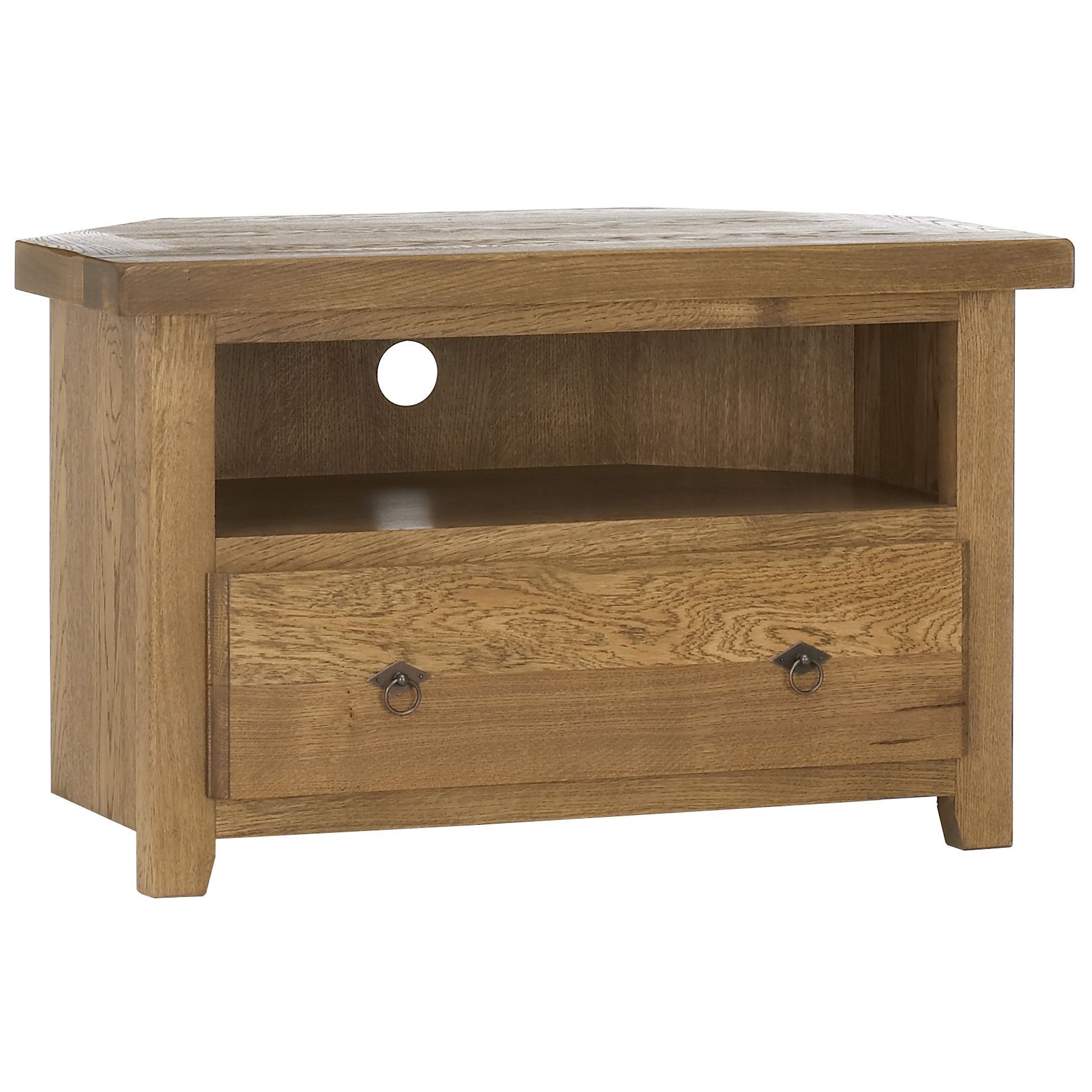 Ardennes Corner TV Unit, Cognac at John Lewis