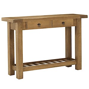 Ardenne Console Table with Shelf, Cognac