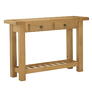 John Lewis Ardenne Console Table with Shelf, Sarlat