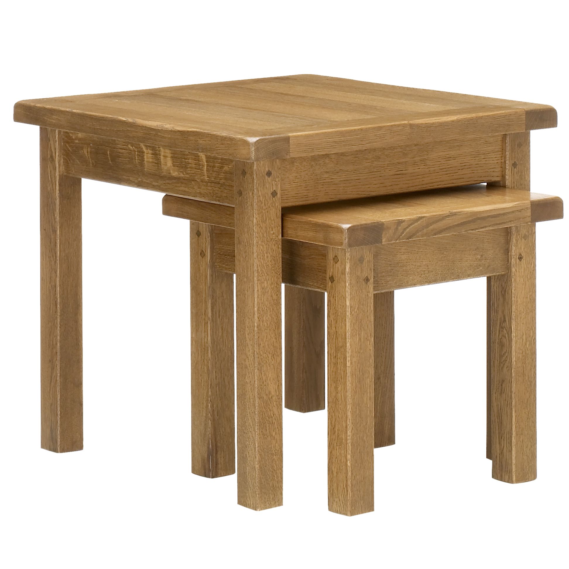 John Lewis Ardennes Nest of 2 Tables, Cognac