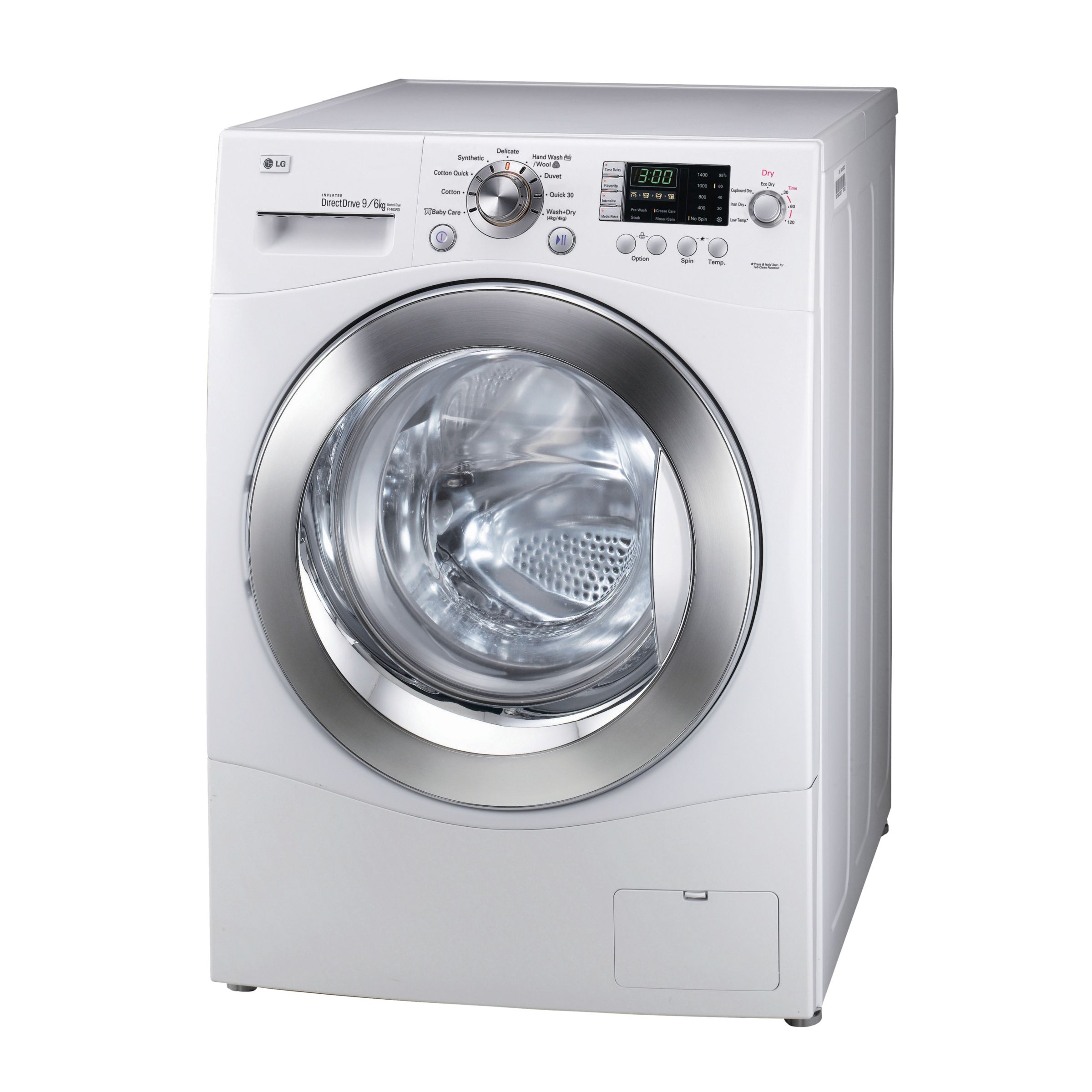 LG F1403RD Direct Drive Washer Dryer, White at John Lewis