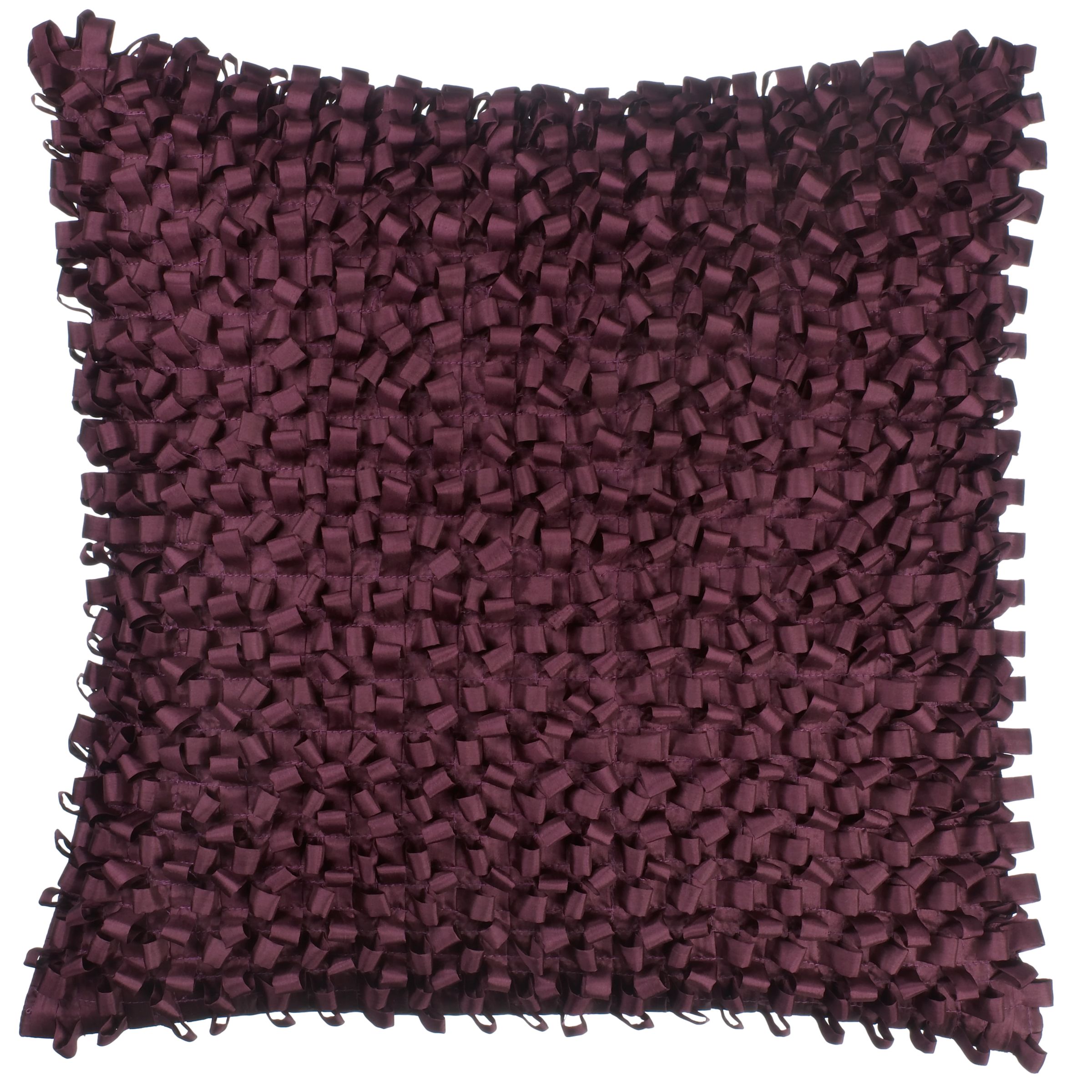 John Lewis Loops Cushion, Cassis