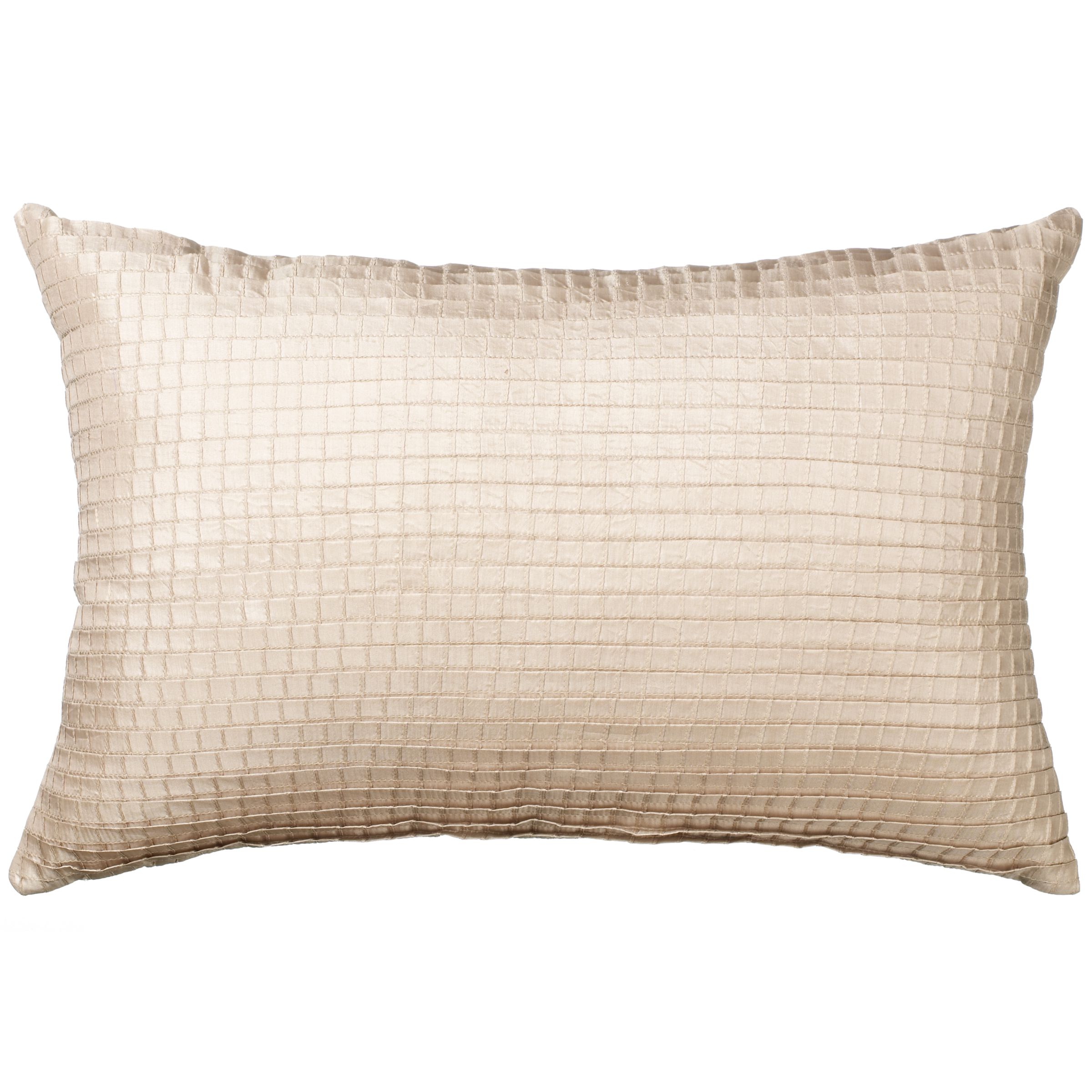 John Lewis Pintuck Pleats Cushion, Mocha