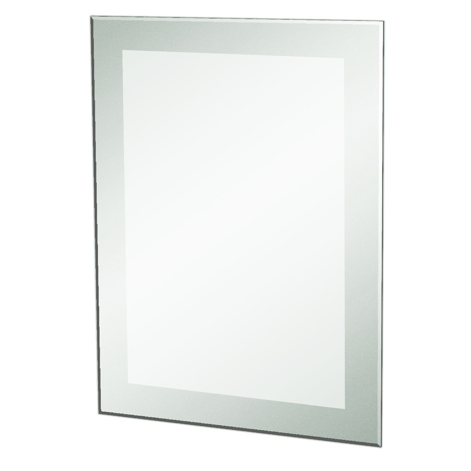 Frosted Edge Mirror, 45 x 60cm at John Lewis