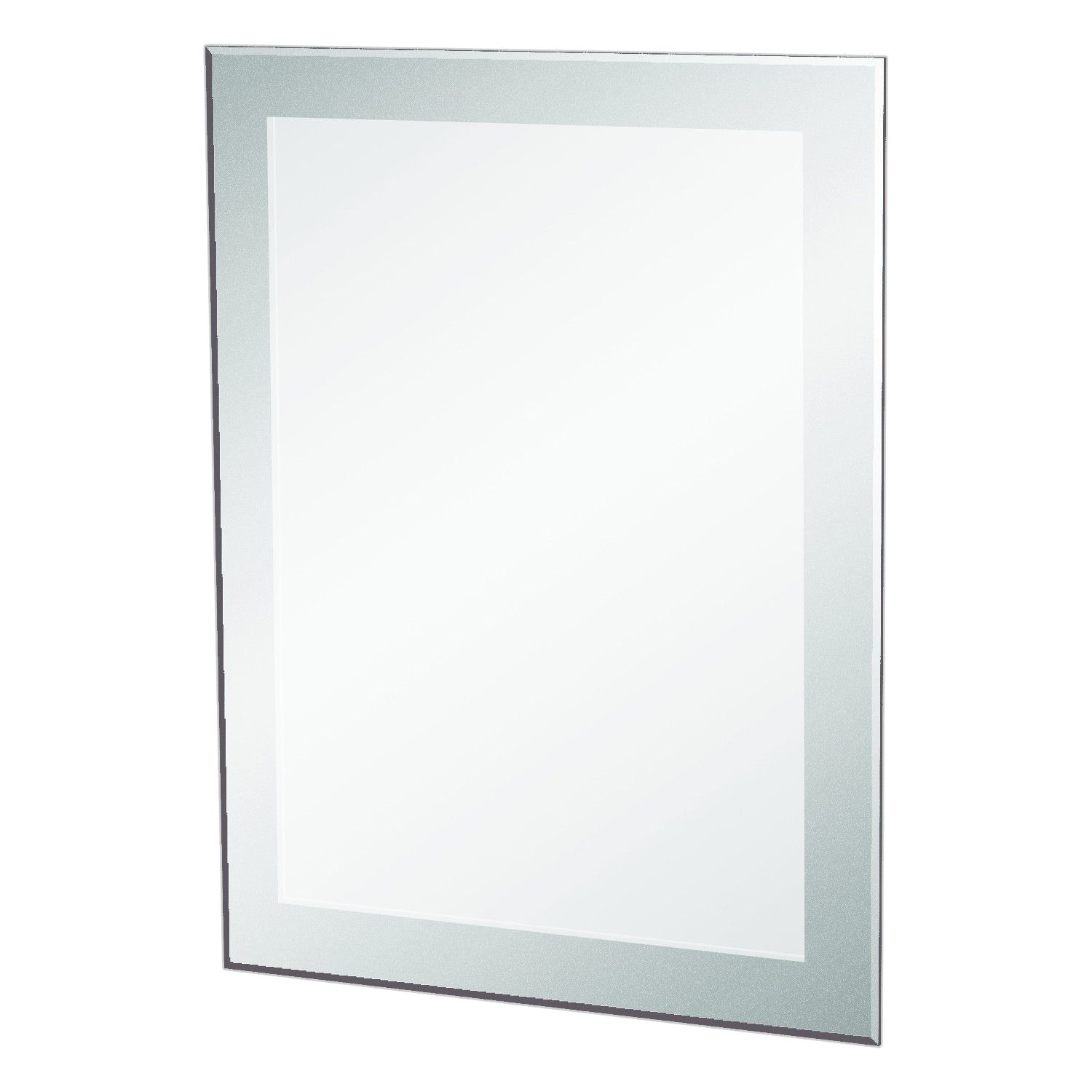 Frosted Edge Mirror, 70 x 50cm