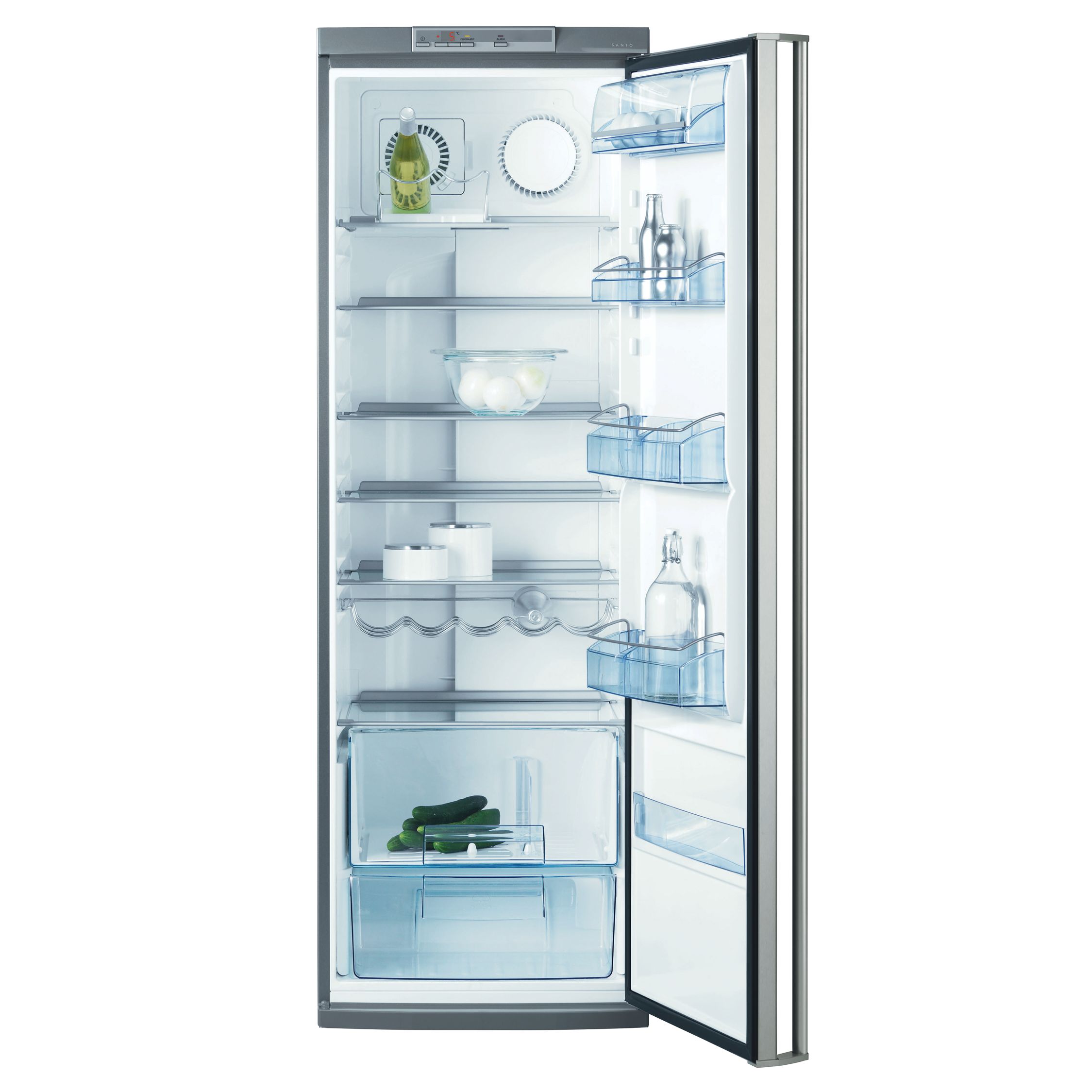 AEG S72398KA6 Larder Fridge, Stainless Steel at John Lewis