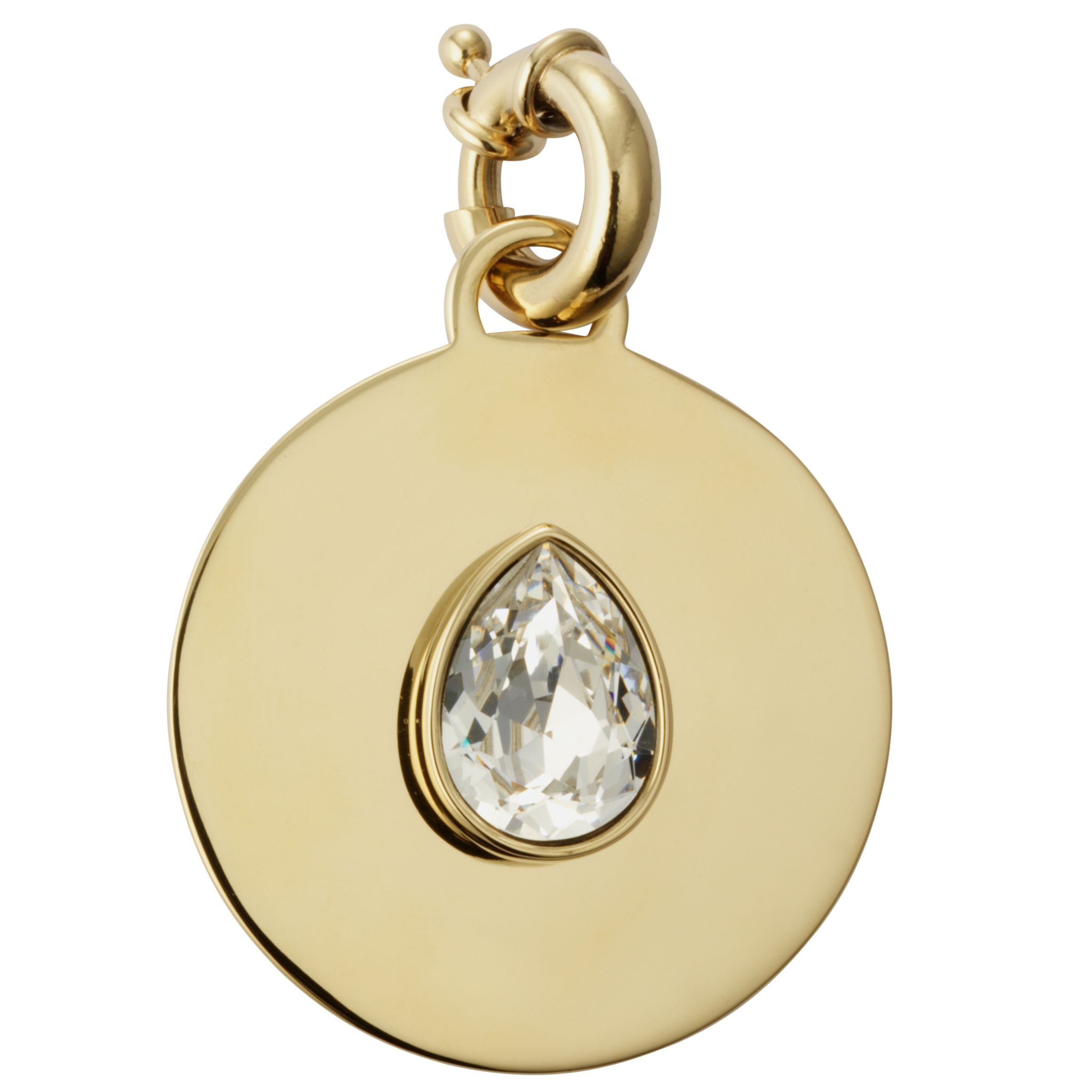 Dyrberg/Kern Opalia Swarovski Crystal Detachable Pendant, Gold