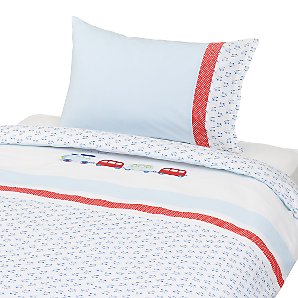 John Lewis Train Cotbed Duvet Cover and