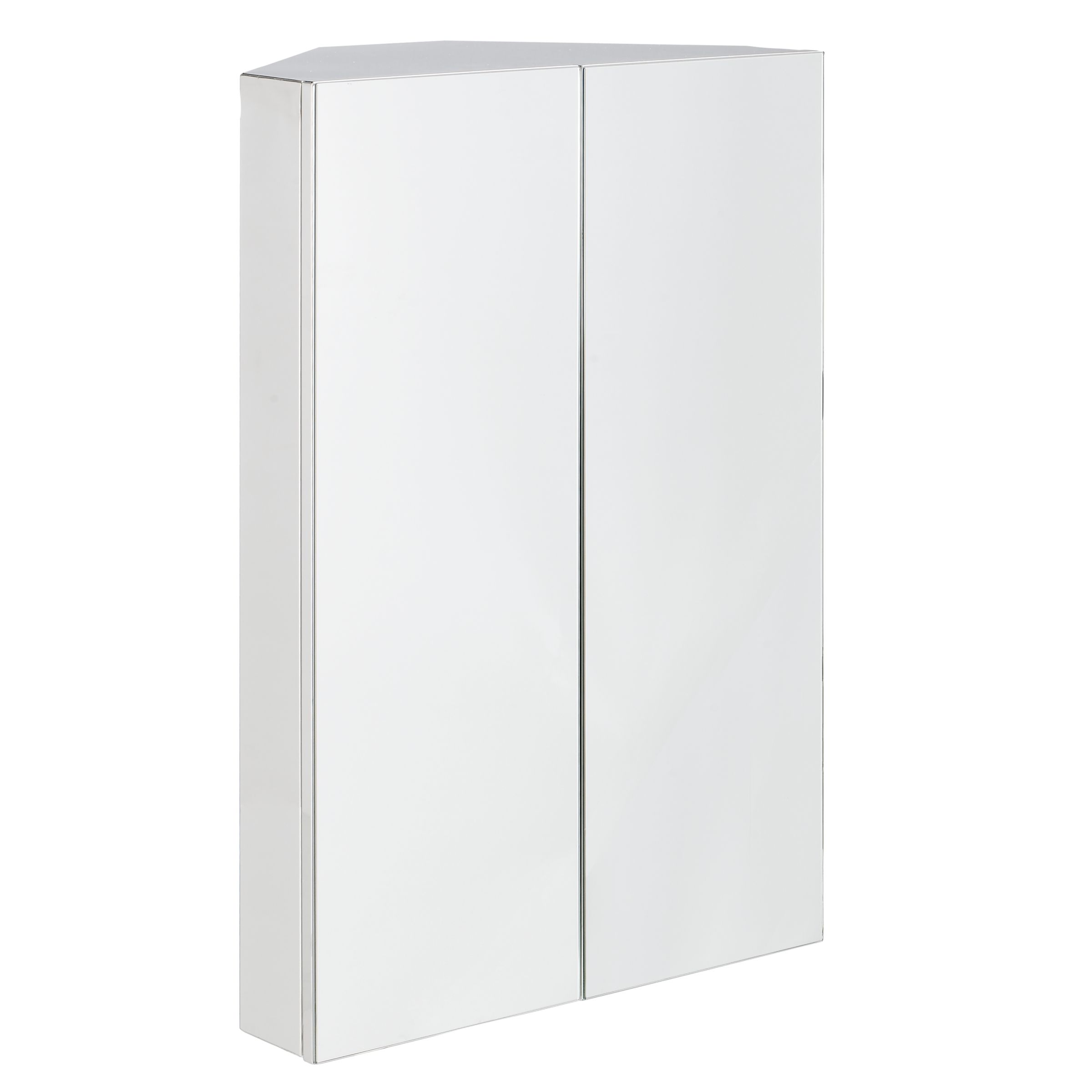 John Lewis Double Door Stainless Steel Corner Cabinet at John Lewis