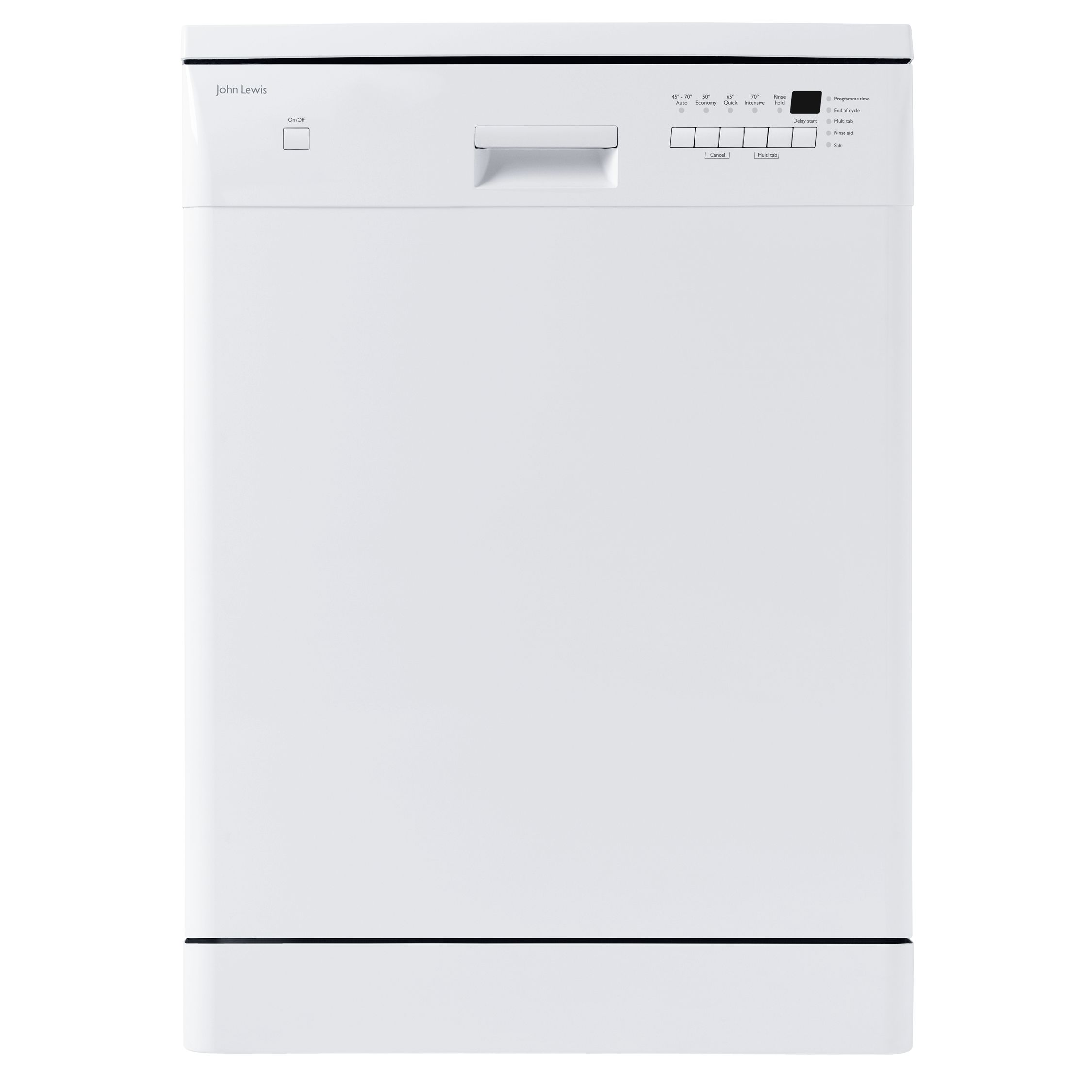 John Lewis JLDWW1200 Dishwasher, White at John Lewis