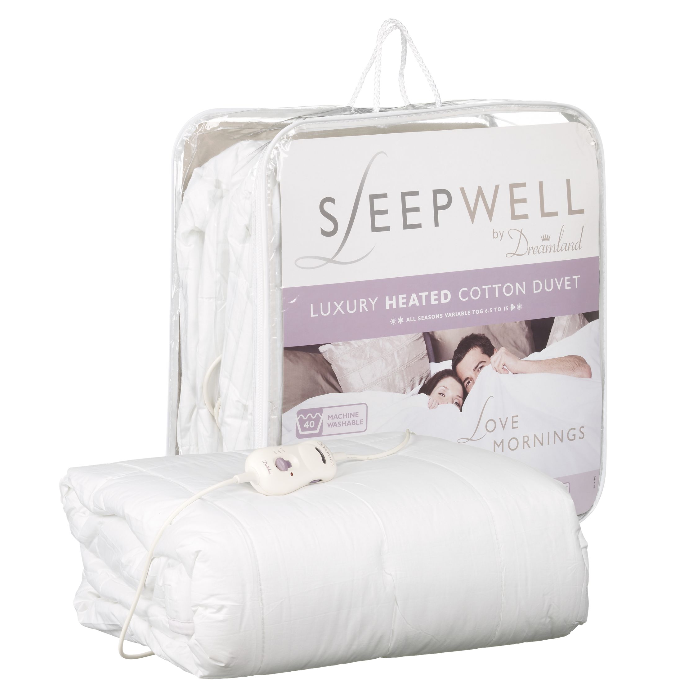 Dreamland Sleepwell 6874 Luxury Heated Duvet, Single